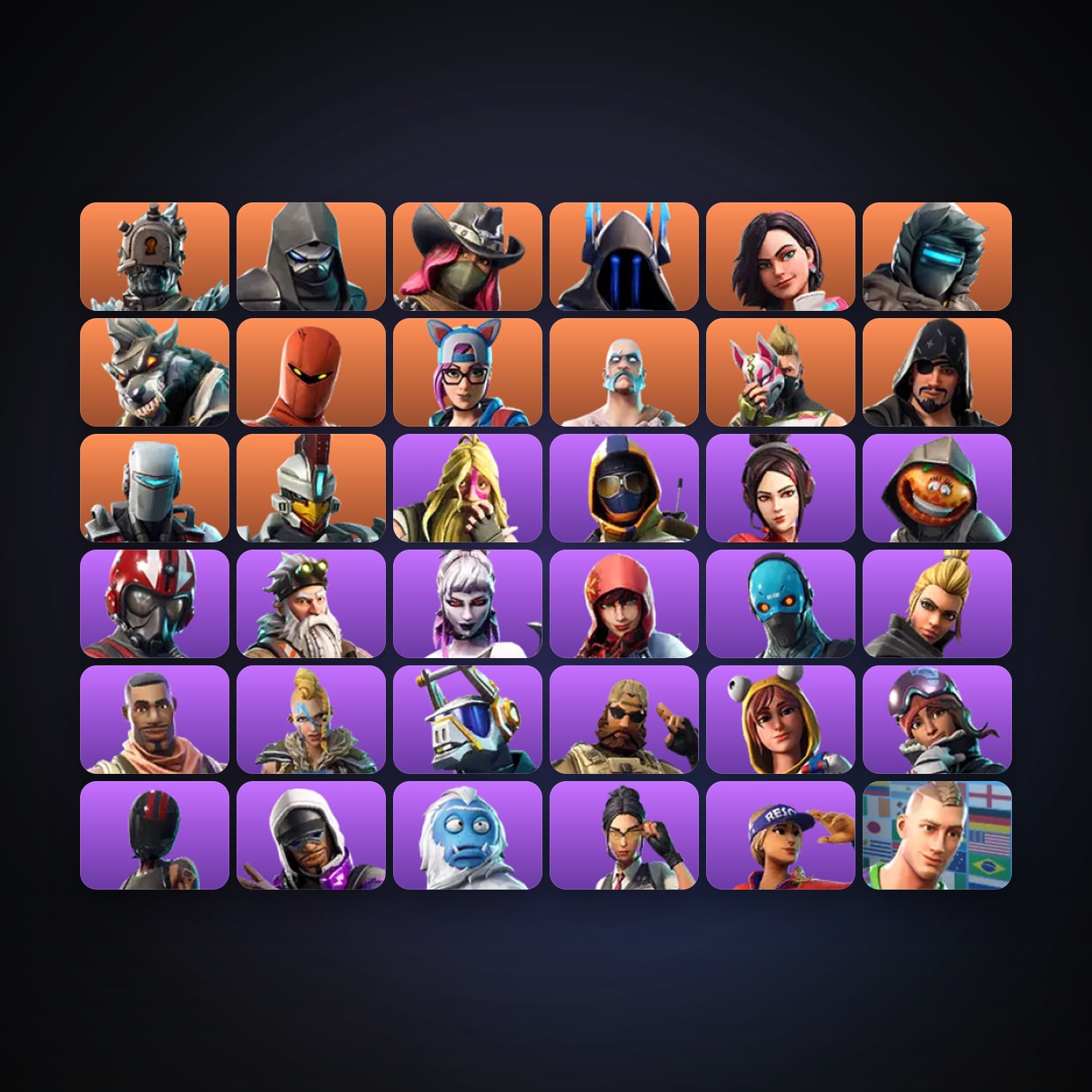 Fortnite account with Drift & The Prisoner — 36 skins — lvl 459 — HabibiAccounts