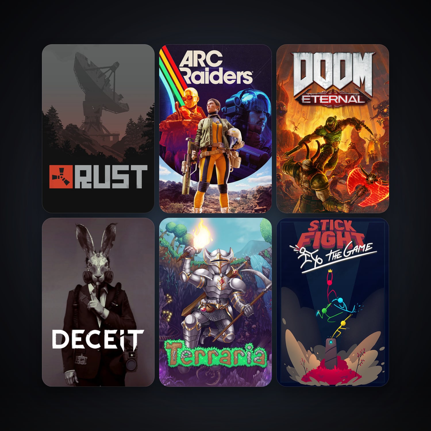 Steam account — Terraria + Rust, 13 games, Steam 14, clean — HabibiAccounts