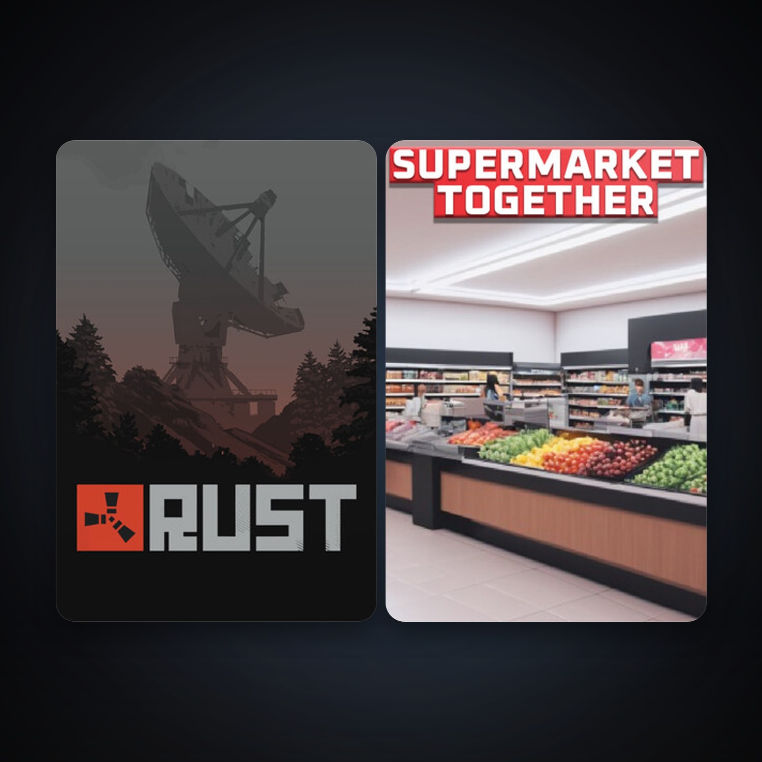 Steam account: Rust + Supermarket Together, 7 games, clean — HabibiAccounts