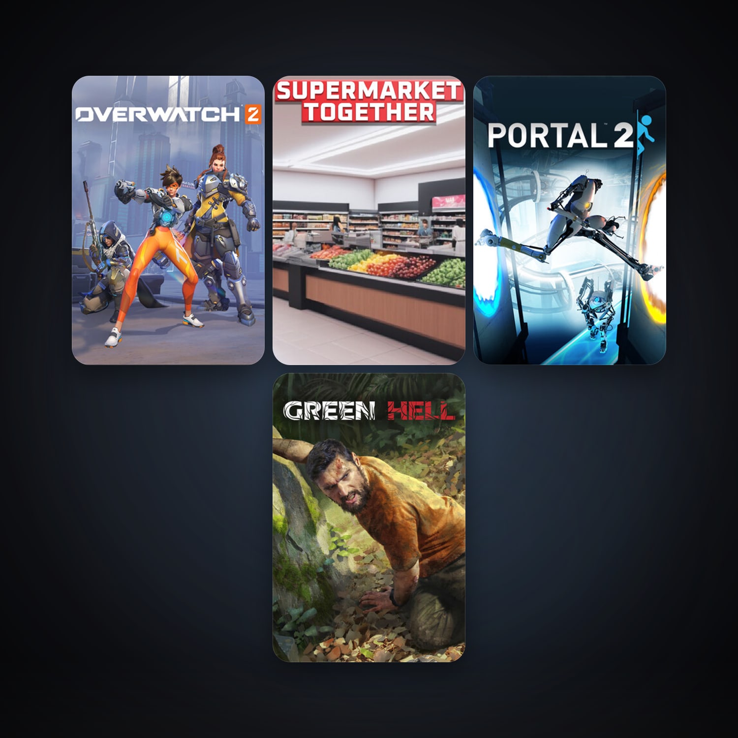 Steam account: Portal 2 + Free CS2 (No Prime), 17 games, clean — HabibiAccounts