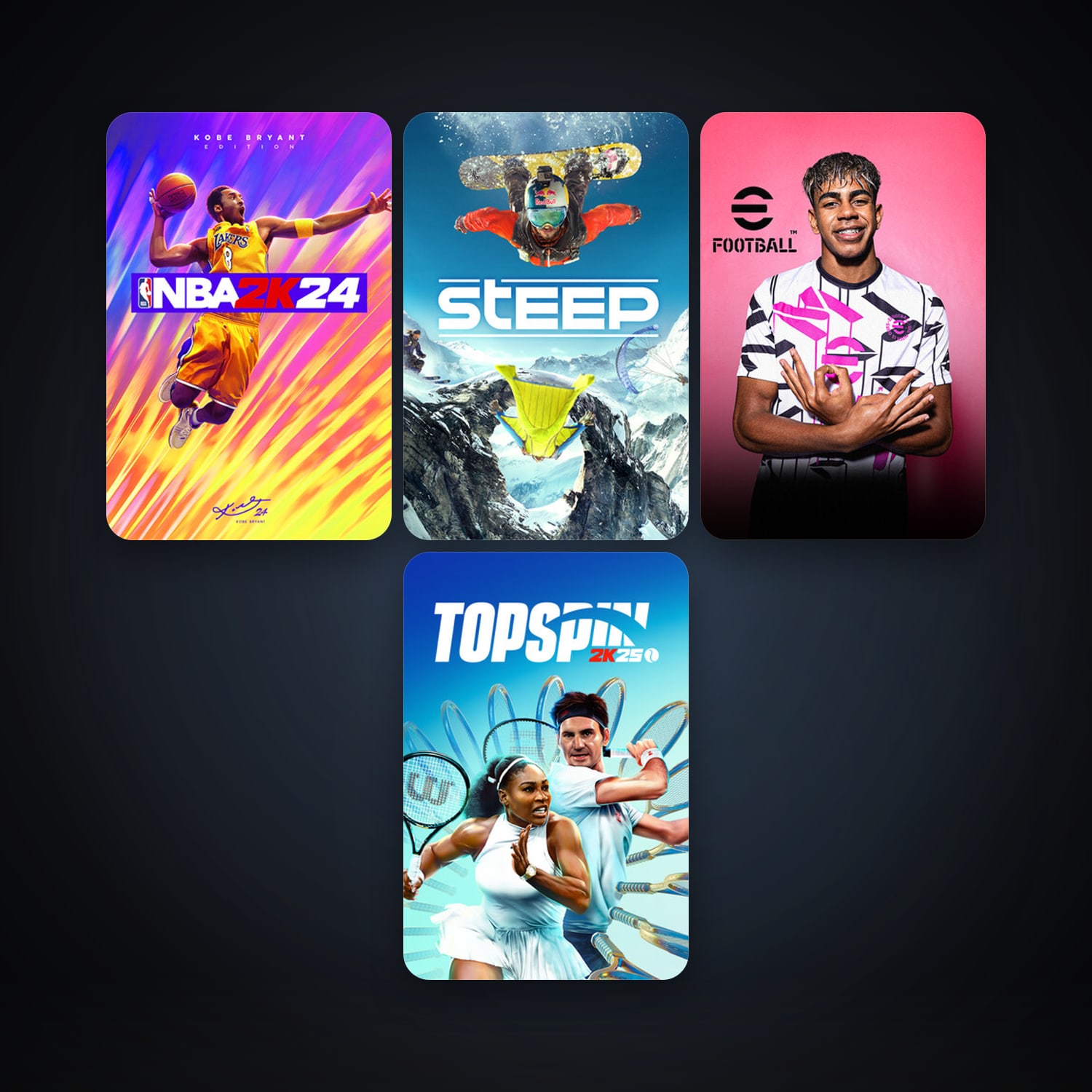 Steep + eFootball 2024, 11 games, clean — HabibiAccounts