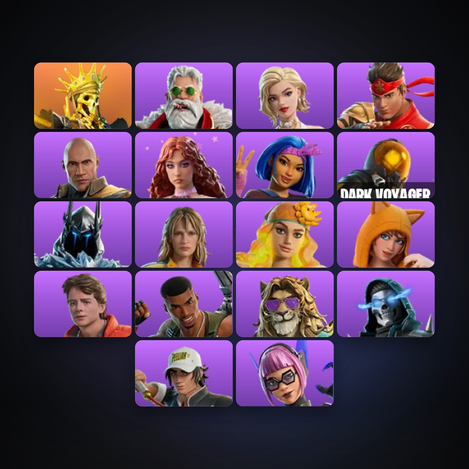 Fortnite account with Oro & Lt. Winter — 18 skins — 200 V-Bucks — lvl 244 — HabibiAccounts