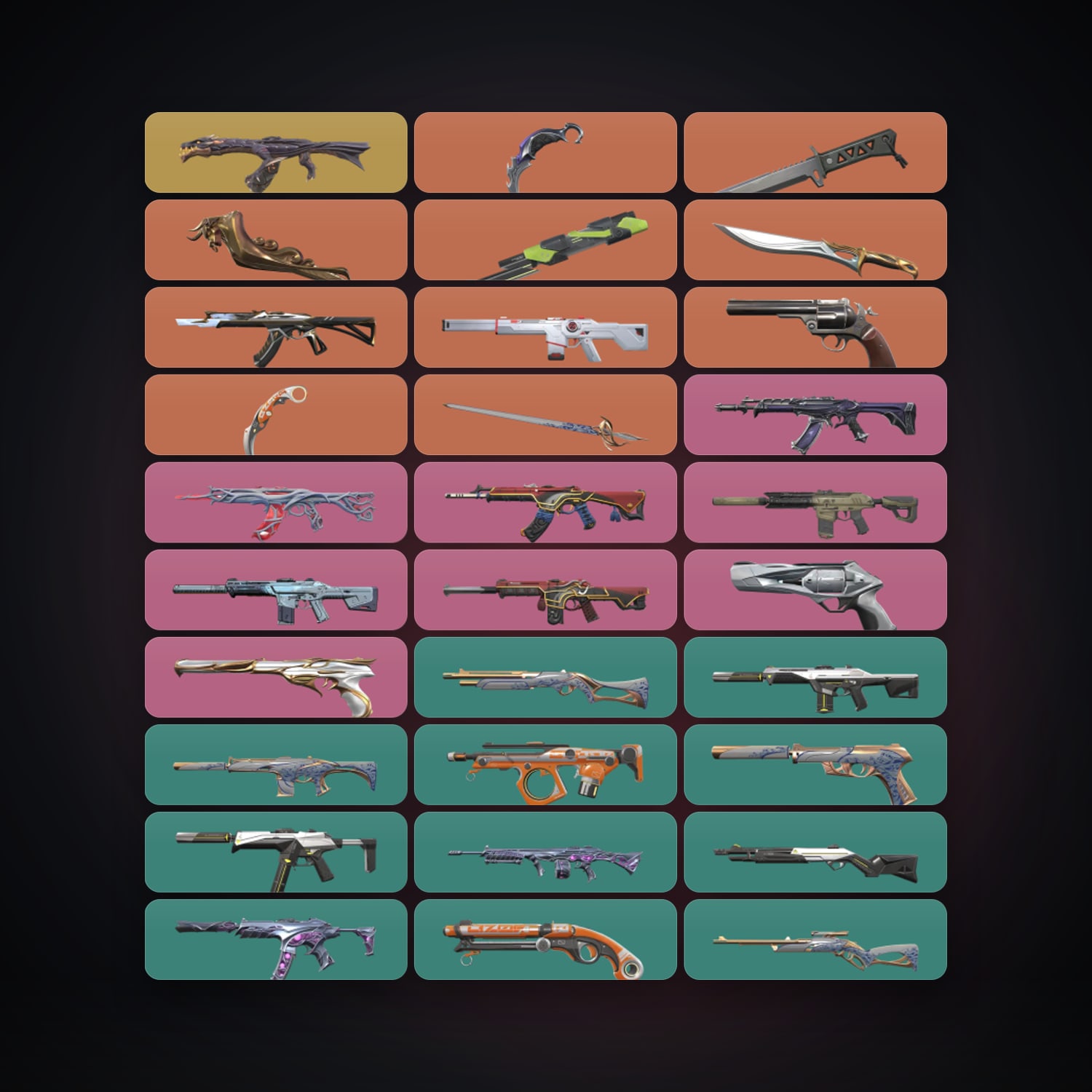 EU Gold 1 locker — 7 knives, 80 skins, lvl 197 — HabibiAccounts
