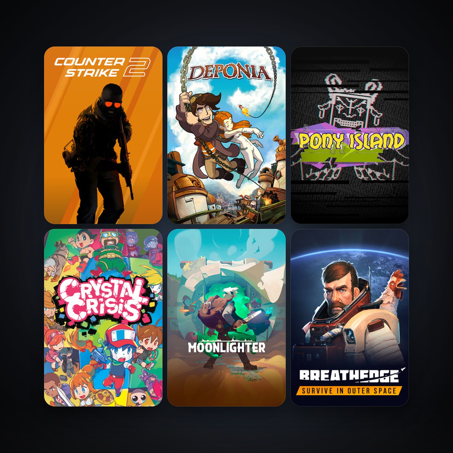 CS2 Prime + Deponia, 8 games, Steam 11, clean — HabibiAccounts