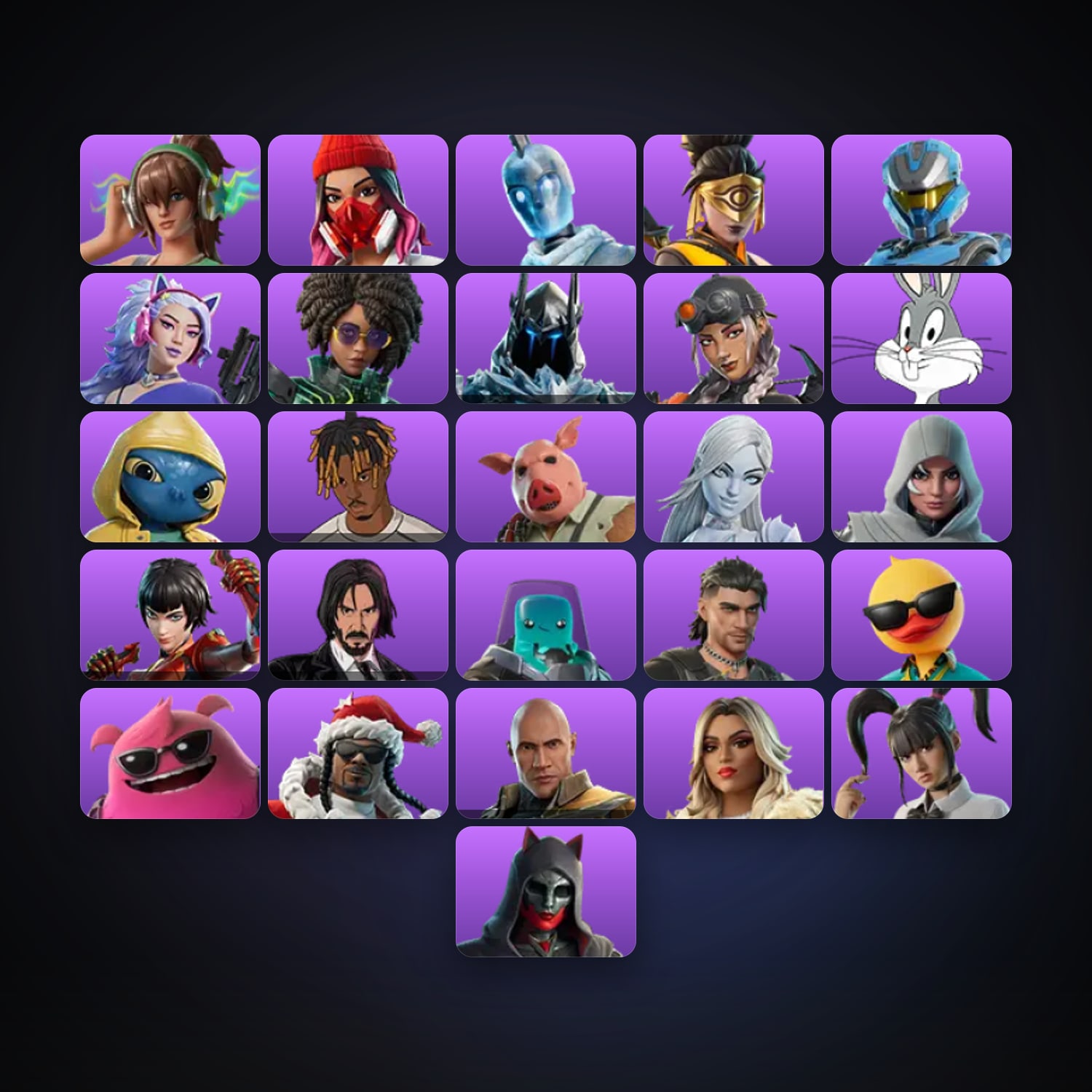 Fortnite account with Heatwave PJ & Yulejacket — 26 skins — 800 V-Bucks — lvl 1667 — HabibiAccounts