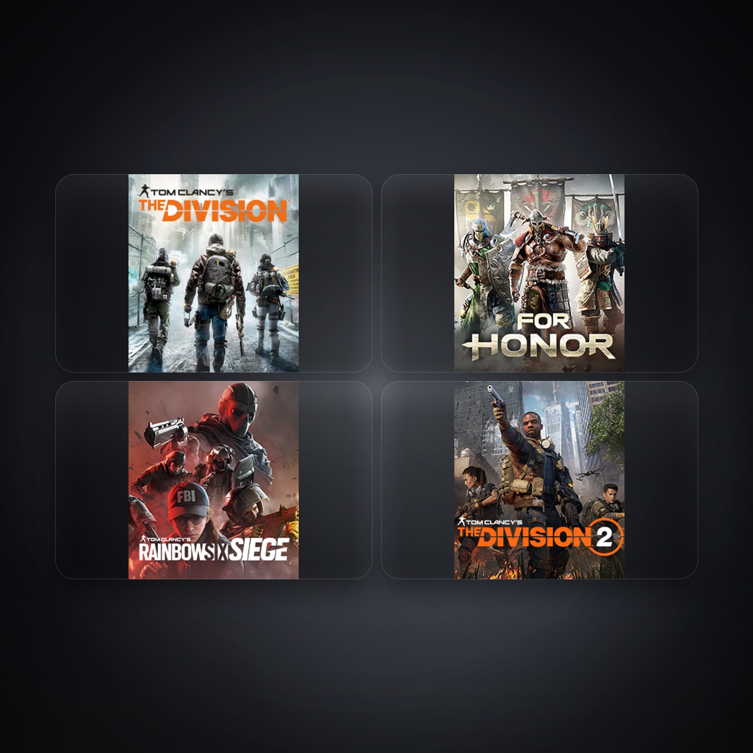 حساب يوبيسوفت فيه Tom Clancy's The Division وFor Honor، NL، 4 ألعاب — HabibiAccounts