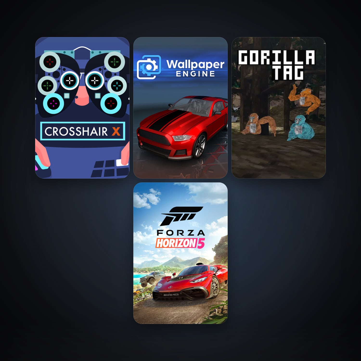 Steam account: Wallpaper Engine + Crosshair X, 7 games, clean — HabibiAccounts