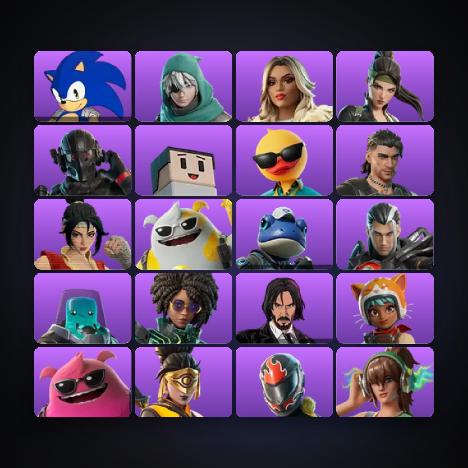 Fortnite account with Sonic the Hedgehog & Bastian — 21 skins — 400 V-Bucks — lvl 389 — HabibiAccounts