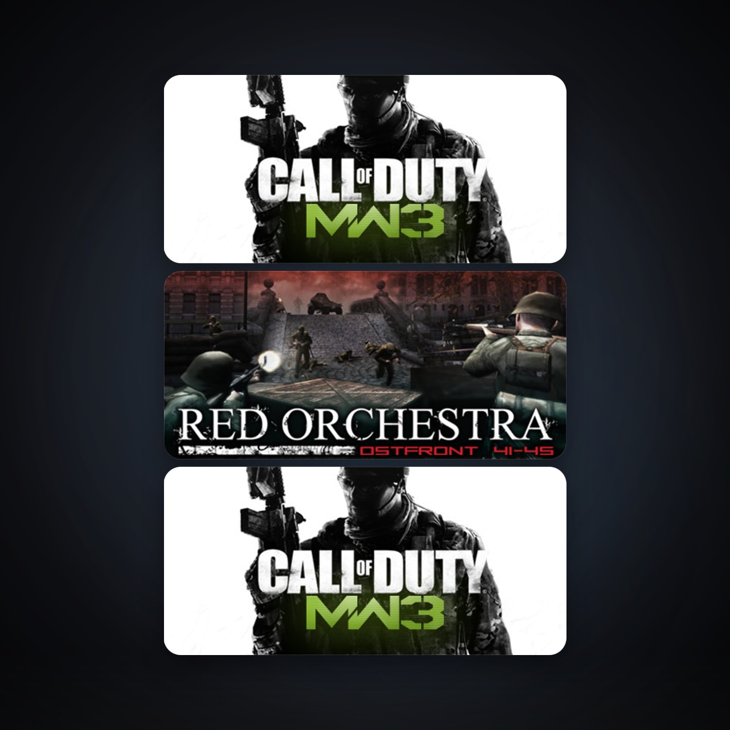 Steam account: Red Orchestra: Ostfront 41-45 + Call of Duty: Modern Warfare 3 (2011), 5 games, clean — HabibiAccounts