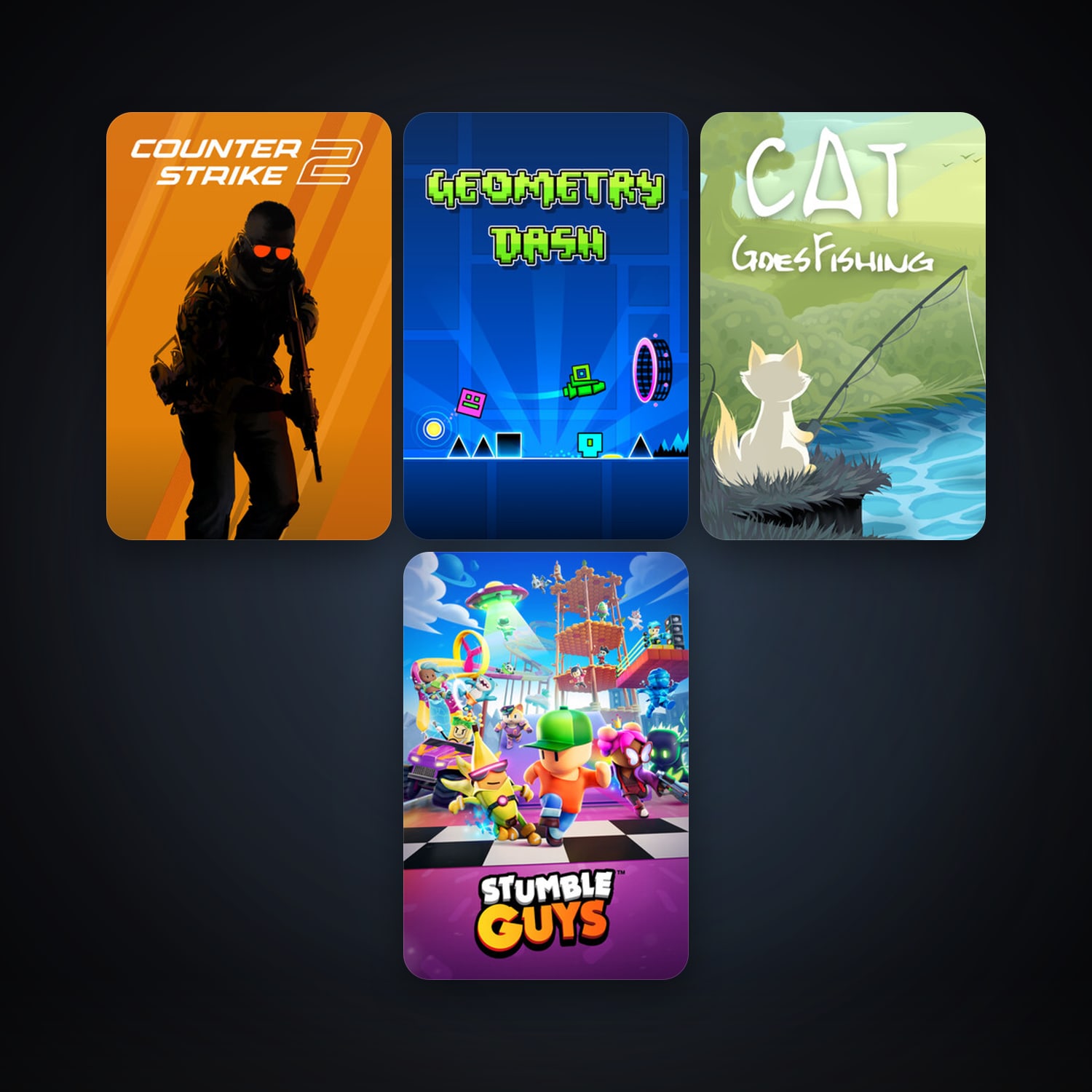 Steam account: CS2 Prime + Geometry Dash, 16 games, clean — HabibiAccounts
