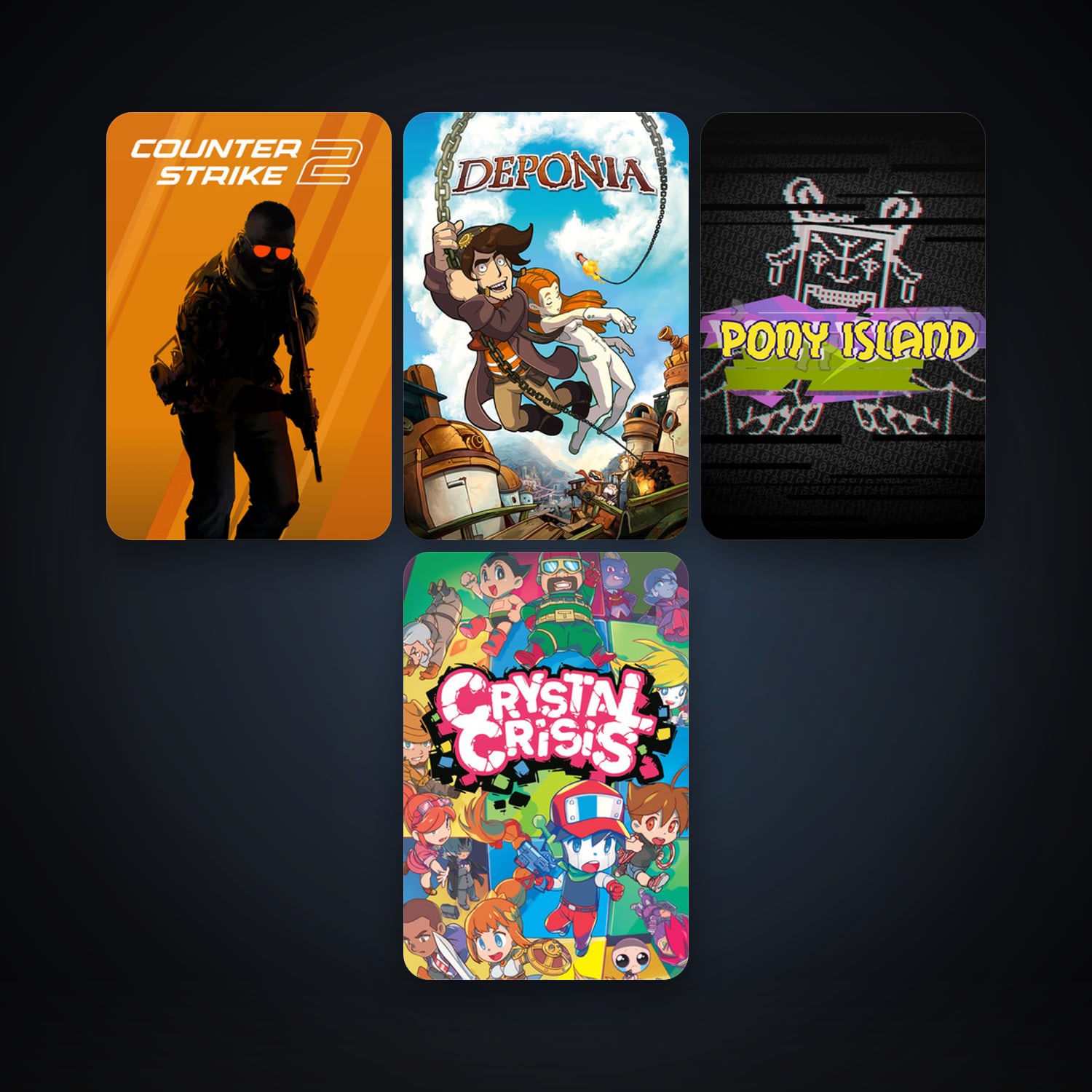 Steam account — CS2 Prime + Deponia, 7 games, Steam 11, clean — HabibiAccounts