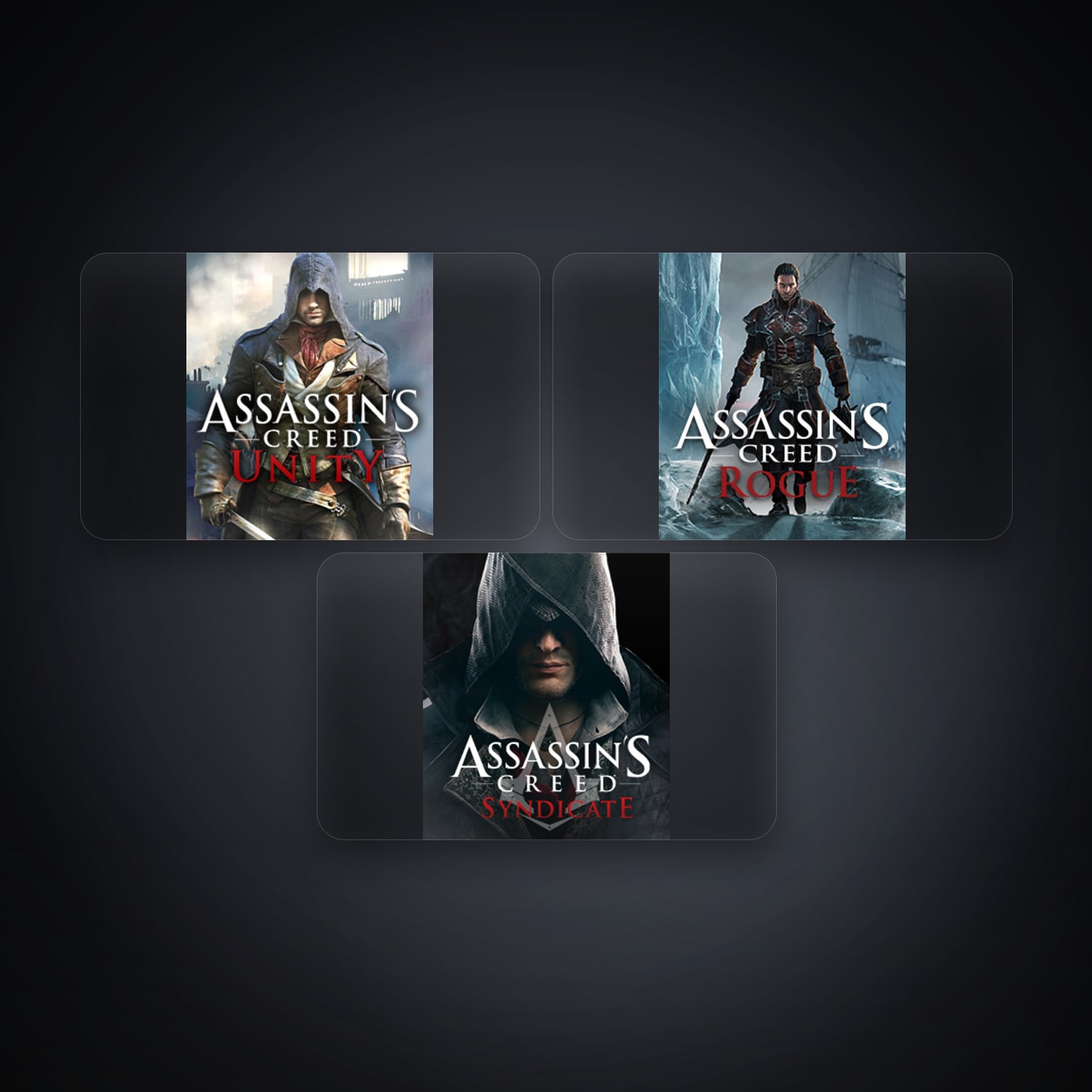 Ubisoft Assassin's Creed Unity + Assassin's Creed Rogue — TR — 3 games — HabibiAccounts