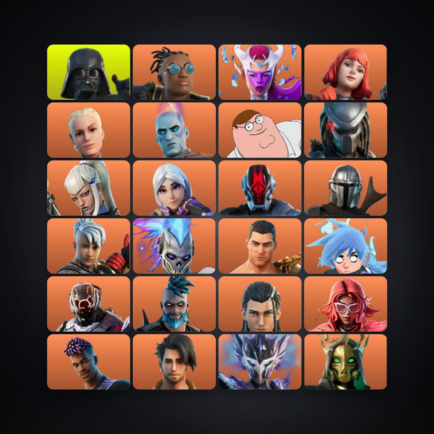 Fortnite account with Darth Vader & Malik — 254 skins — 1.7K V-Bucks — lvl 6119 — HabibiAccounts