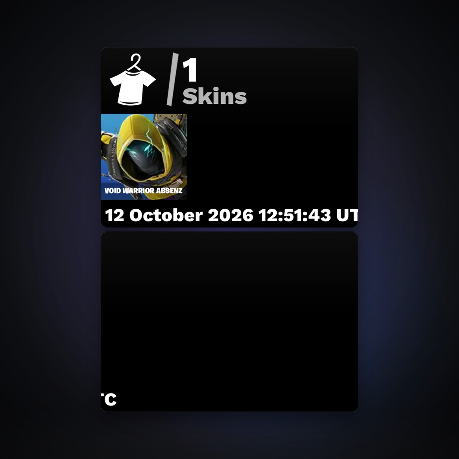 Fortnite account with Void Warrior Absenz — 1 skin — 50 V-Bucks — lvl 24 — HabibiAccounts
