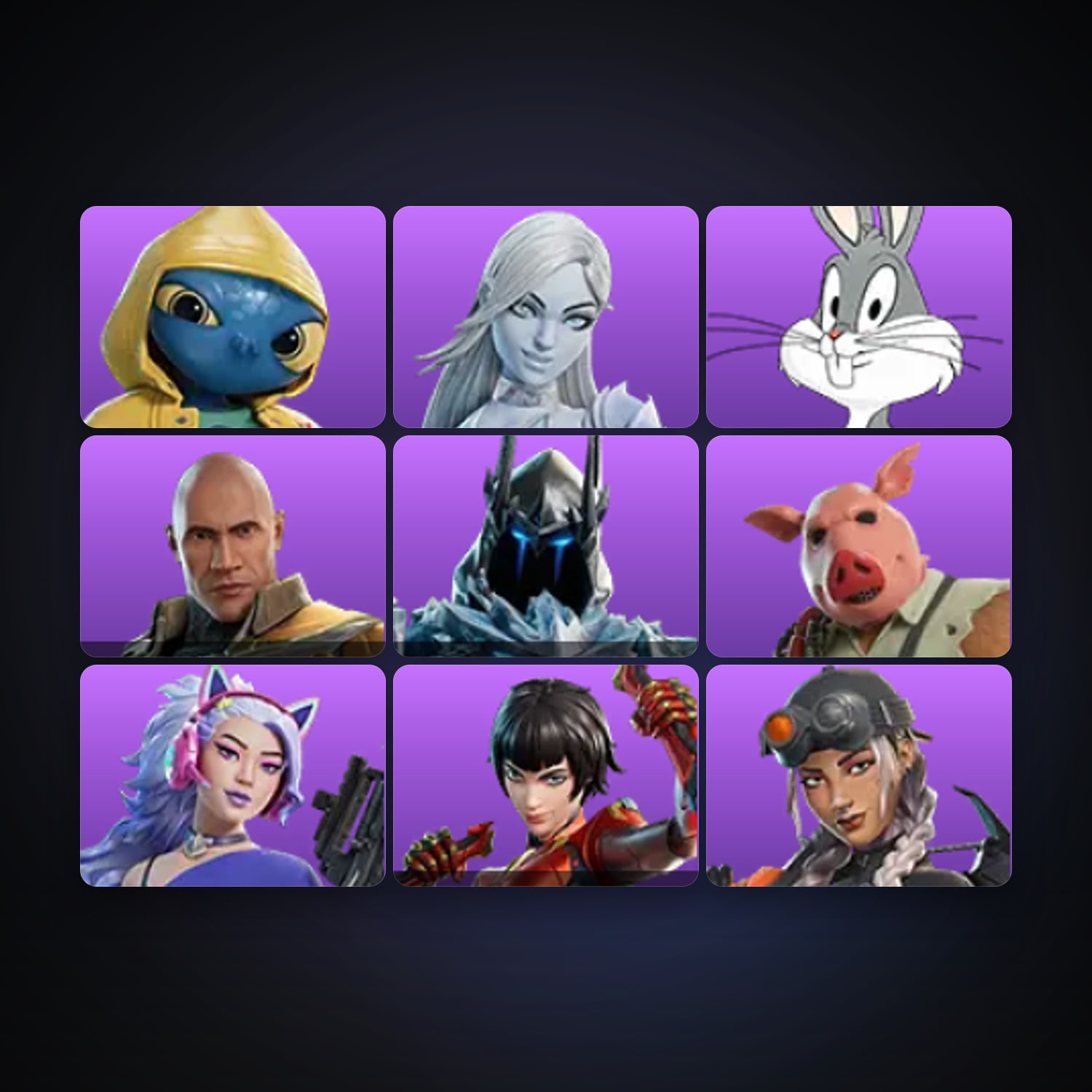 Fortnite account with Squibbly & Lady Windfrost — 9 skins — 100 V-Bucks — lvl 545 — HabibiAccounts
