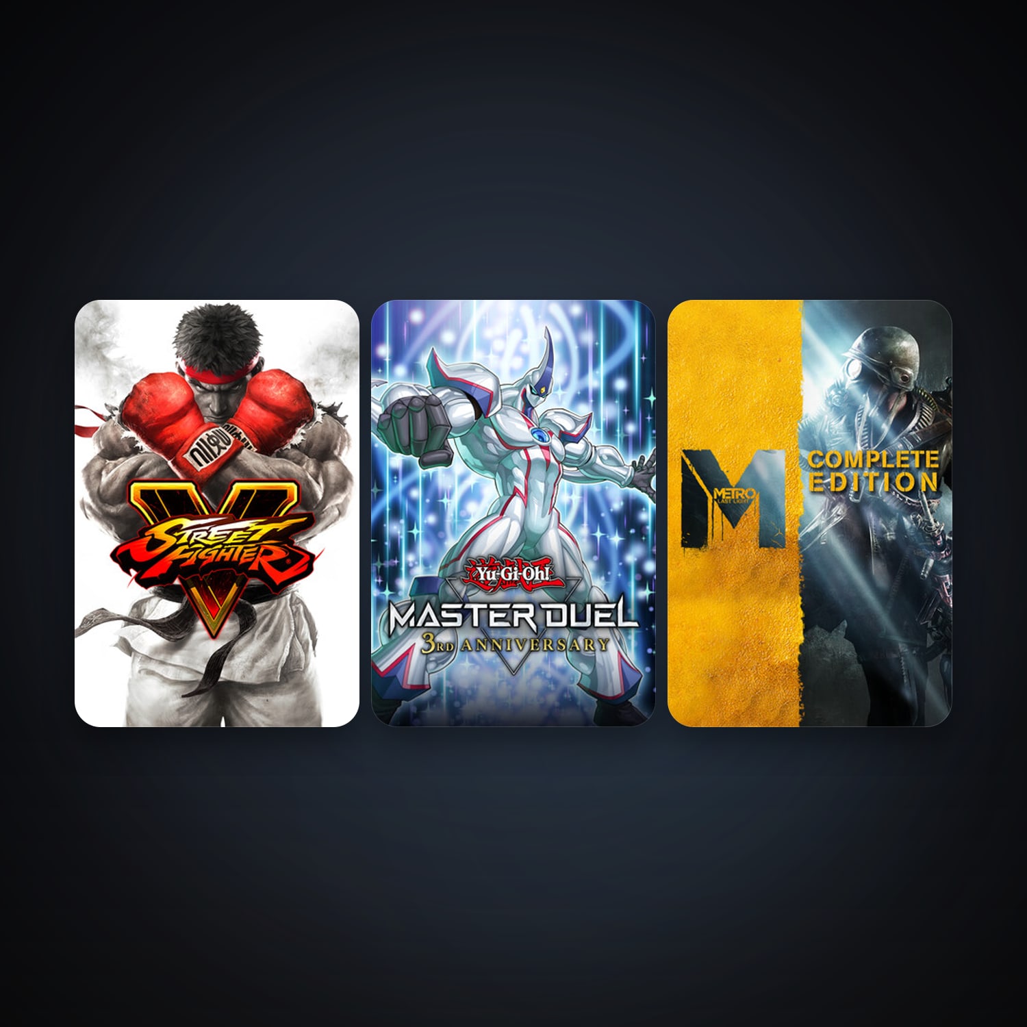 Steam account: Metro: Last Light + Street Fighter V, 5 games, clean — HabibiAccounts