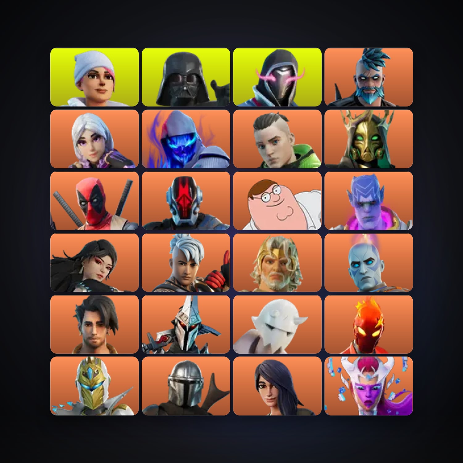 Fortnite account with Midas & Deadpool — 384 skins — 800 V-Bucks — lvl 4647 — HabibiAccounts