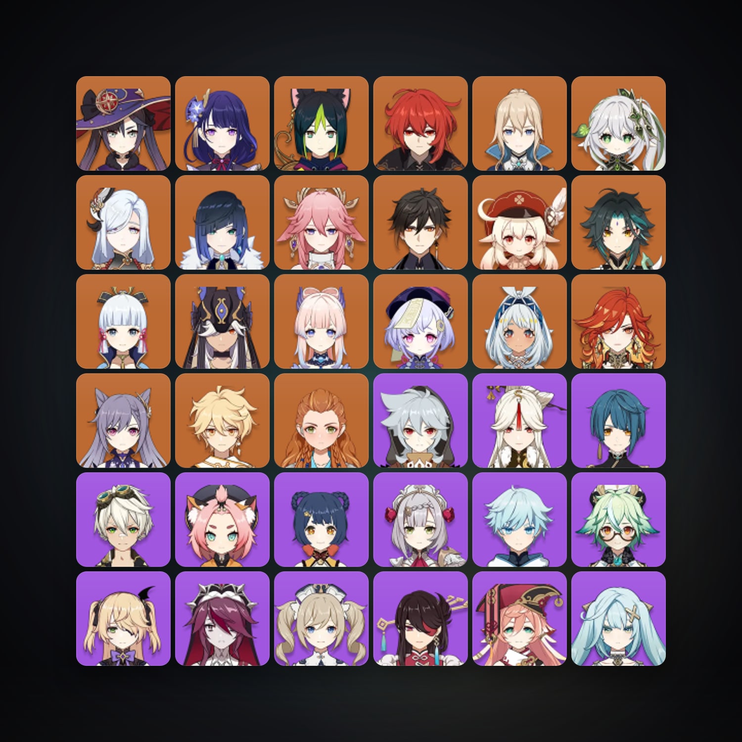 Genshin Impact | AR 60 | 56 Chars | 19× 5★ — Genshin / miHoYo Account · 264487368 — HabibiAccounts