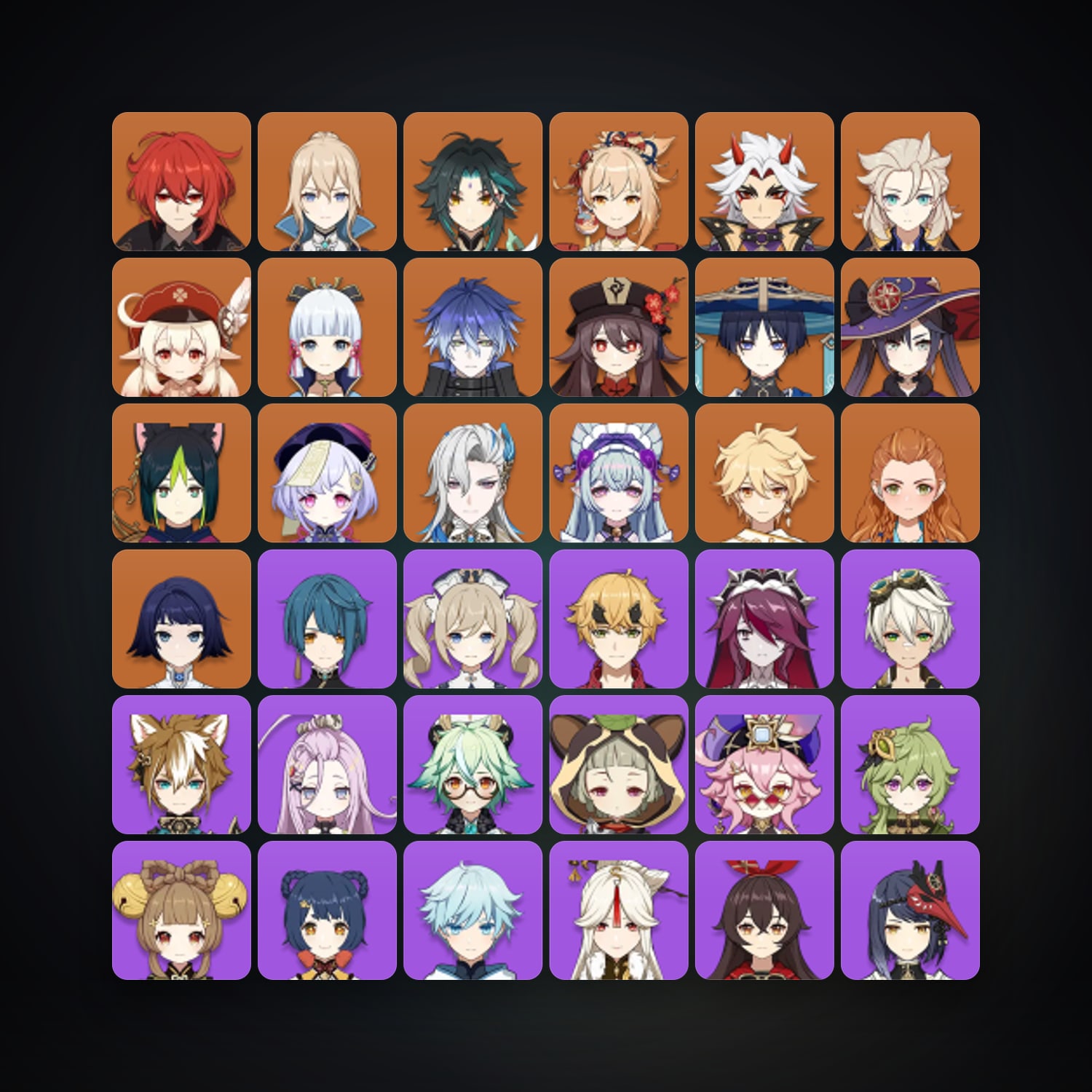 Genshin Impact | AR 56 | 59 Chars | 16× 5★ — Genshin / miHoYo Account — HabibiAccounts