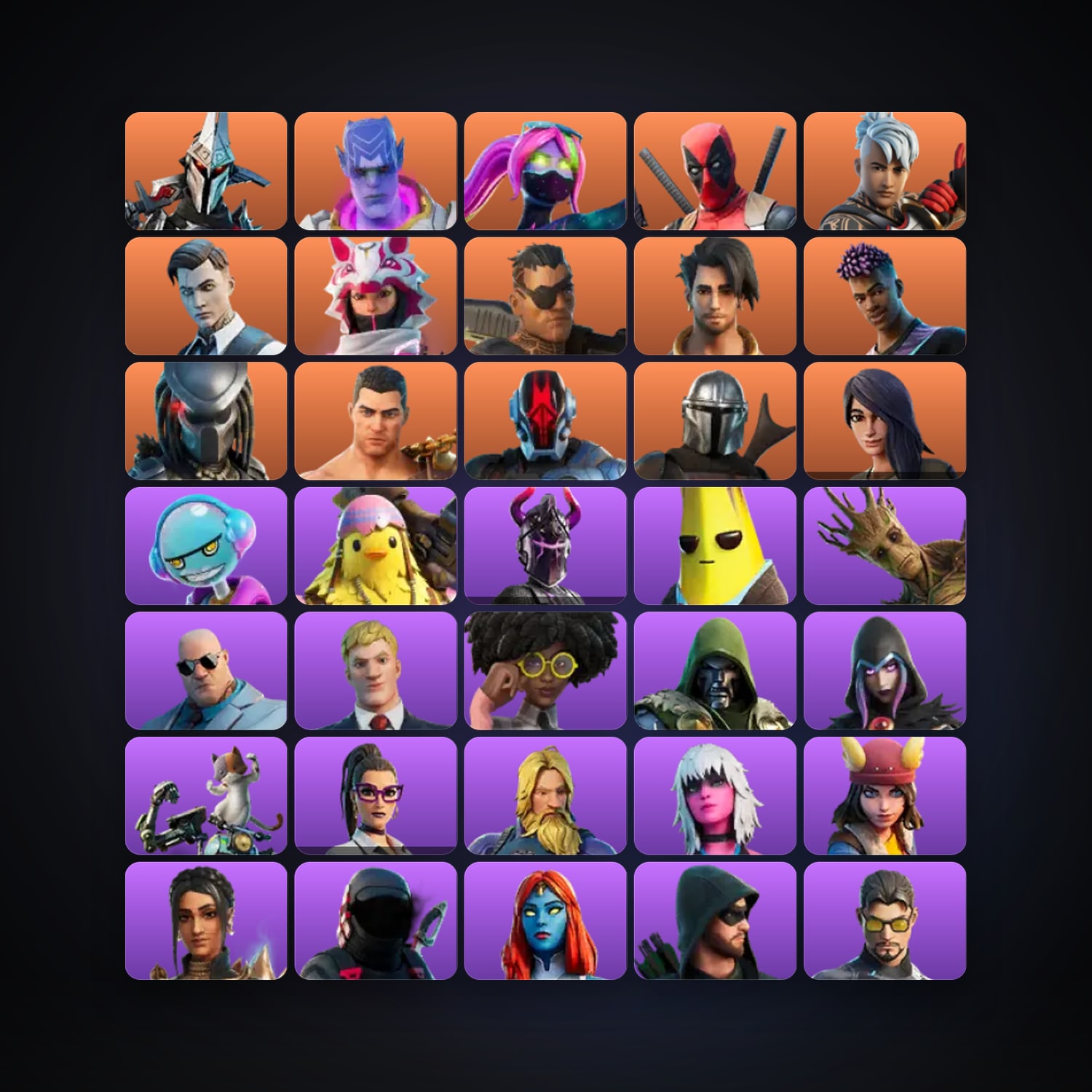 Fortnite account with Midas & Deadpool — 77 skins — 200 V-Bucks — lvl 1953 — HabibiAccounts