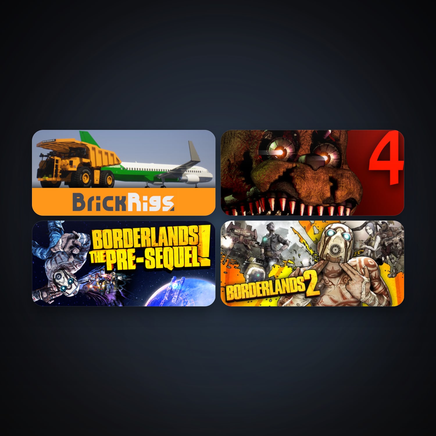Steam account: Borderlands 2 + Borderlands: The Pre-Sequel, 4 games, clean — HabibiAccounts