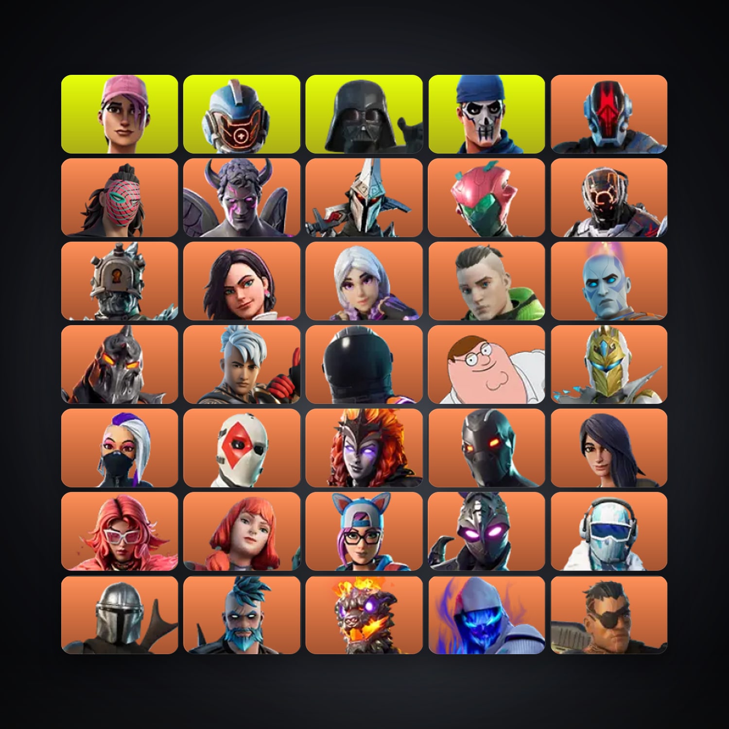 Fortnite account with The Foundation & Kado Thorne — 345 skins — 200 V-Bucks — lvl 3553 — HabibiAccounts