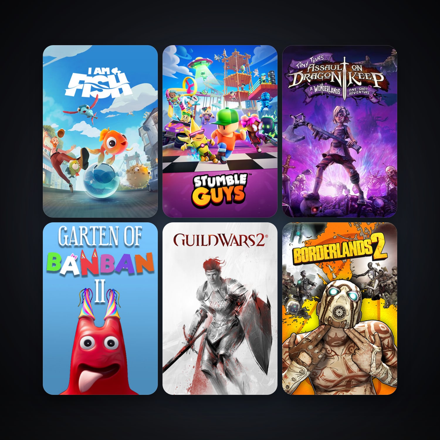 Steam account: Borderlands 2 + Guild Wars 2, 13 games, clean — HabibiAccounts