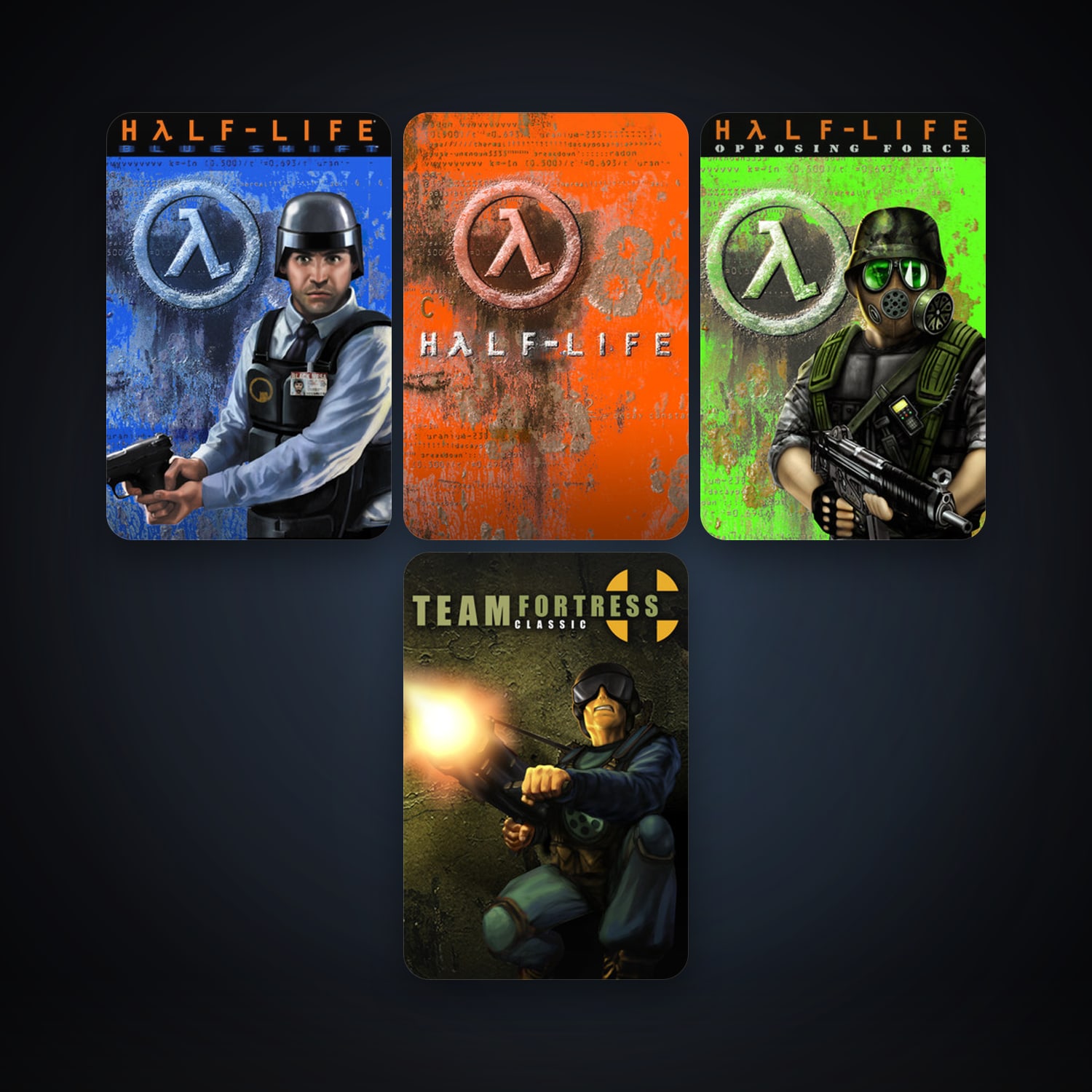 Steam account — Team Fortress Classic + Half-Life: Opposing Force, 4 games, Steam 10, clean — HabibiAccounts