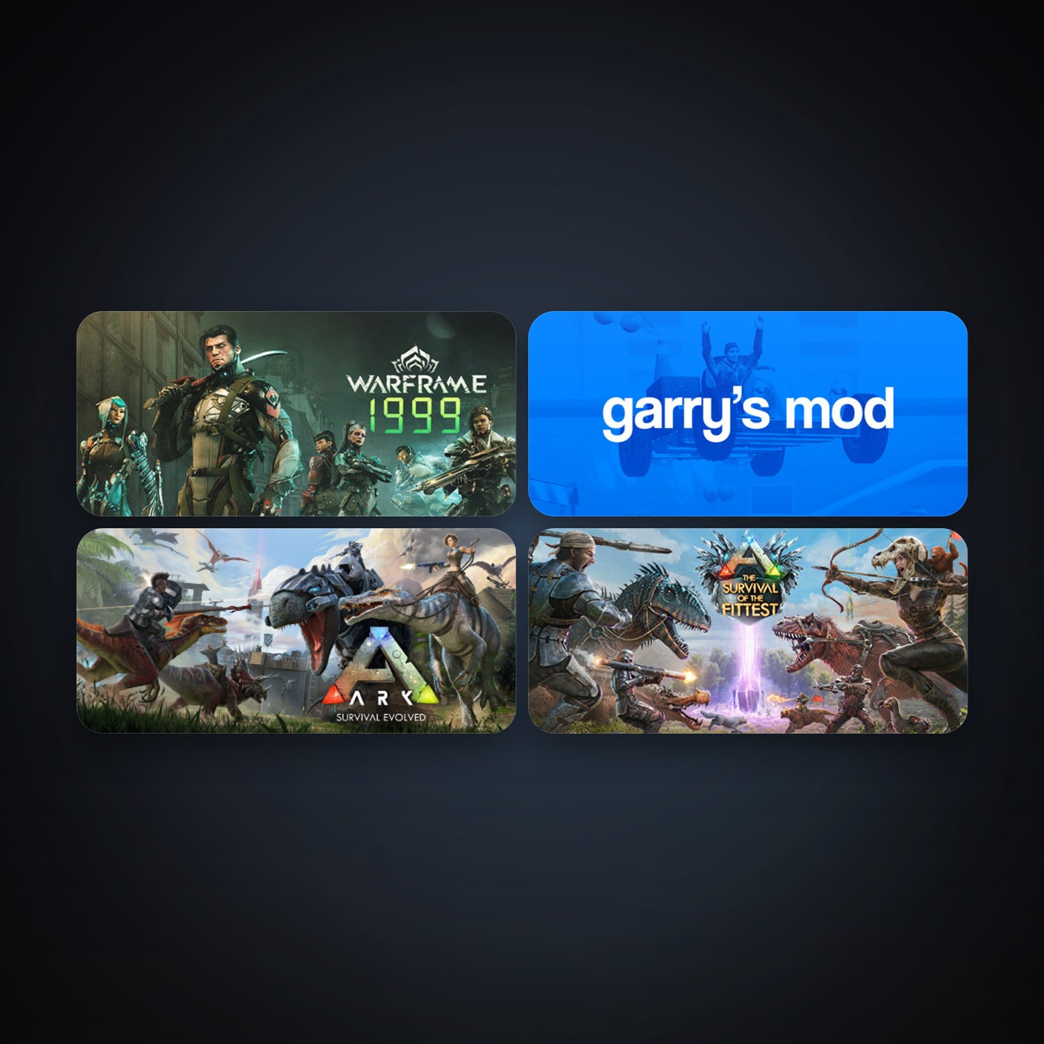 Garry's Mod + Warframe, 4 games, clean — HabibiAccounts