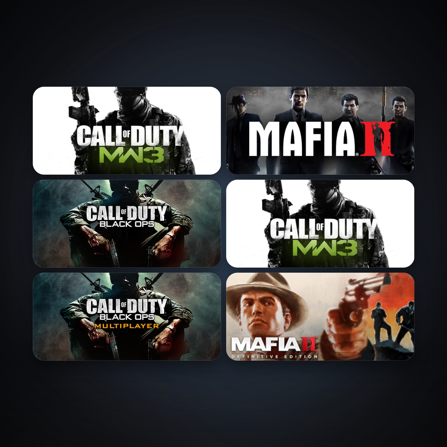 Call of Duty: Modern Warfare 3 (2011) + Call of Duty: Modern Warfare 3 - Multiplayer, 6 games, clean — HabibiAccounts