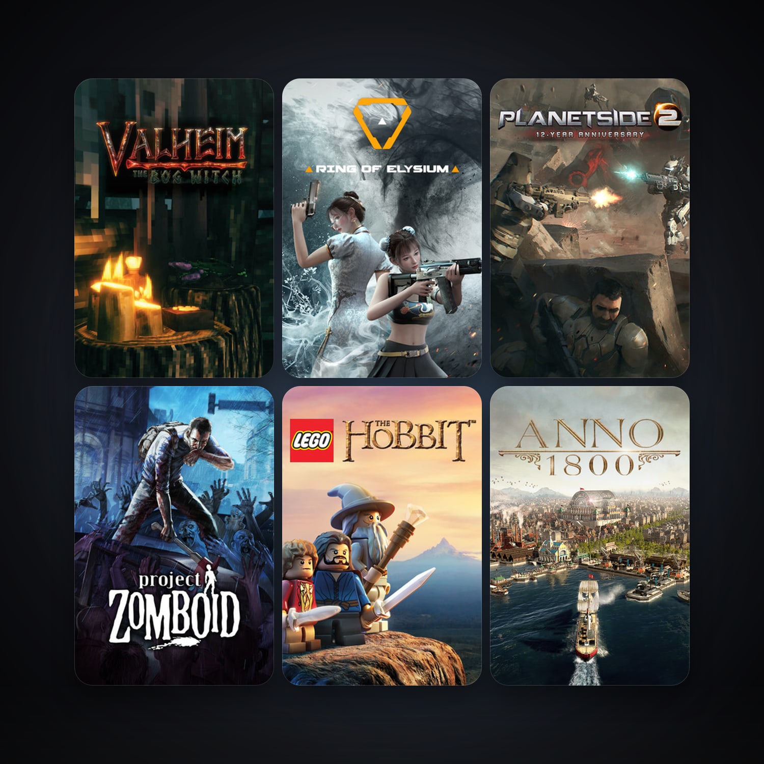 Steam account: Project Zomboid + PlanetSide 2, 12 games, clean — HabibiAccounts