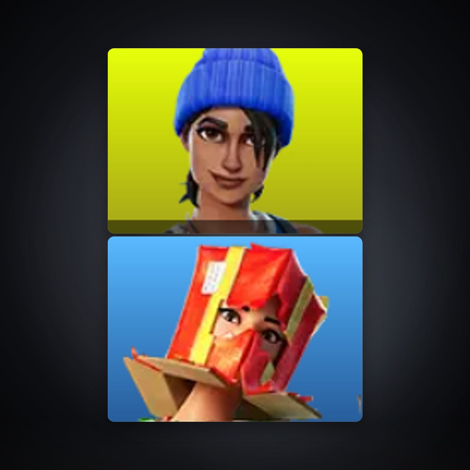 Fortnite account with Blue Team Leader & Holiday Boxy — 2 skins — lvl 48 — HabibiAccounts