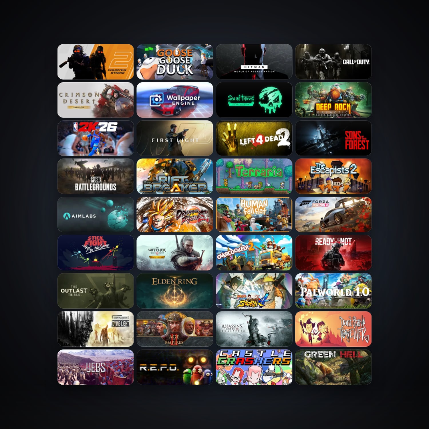 CS2 Prime + Wallpaper Engine, 104 games, clean — HabibiAccounts