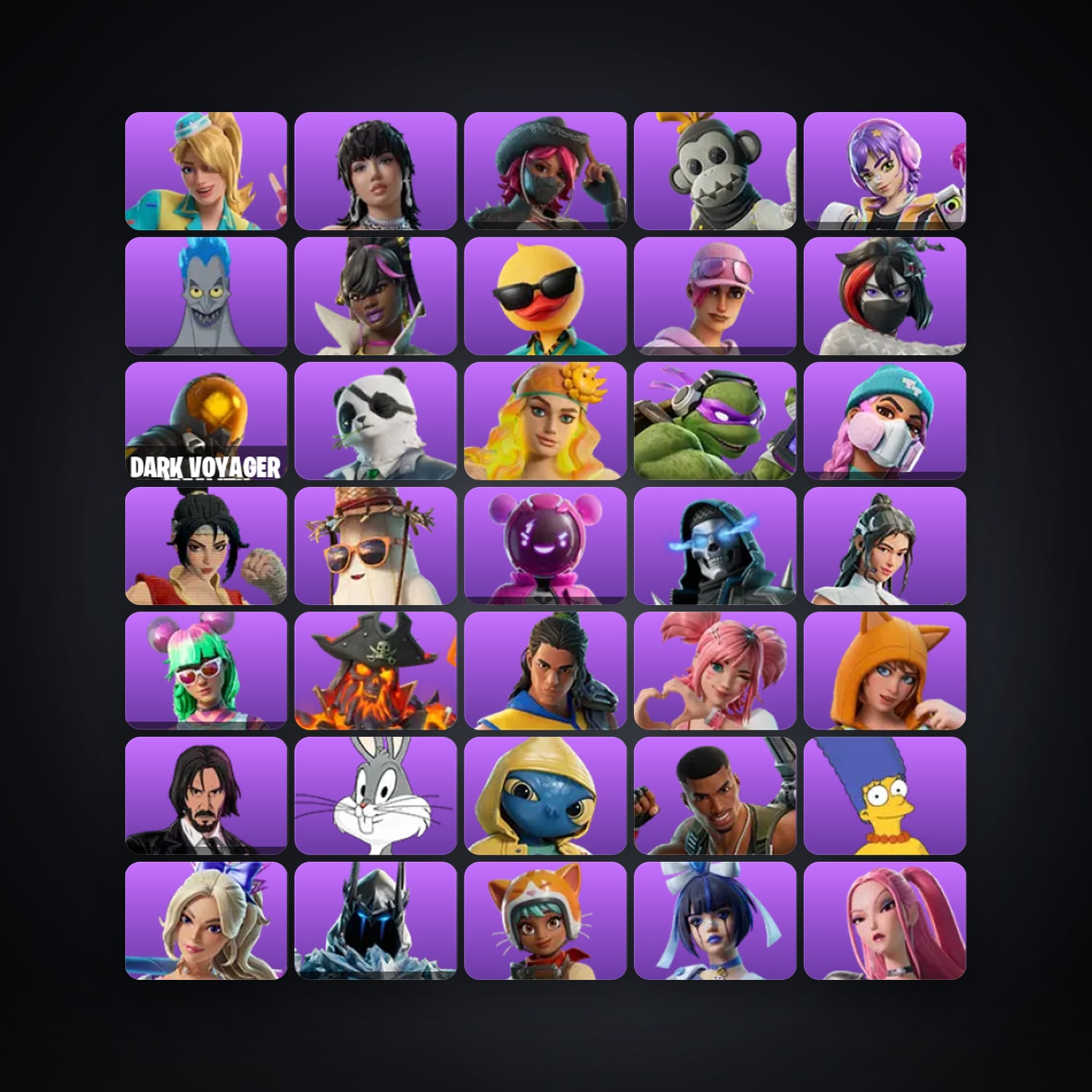 Fortnite account with Dee & Rockstar LISA — 138 skins — lvl 3989 — HabibiAccounts