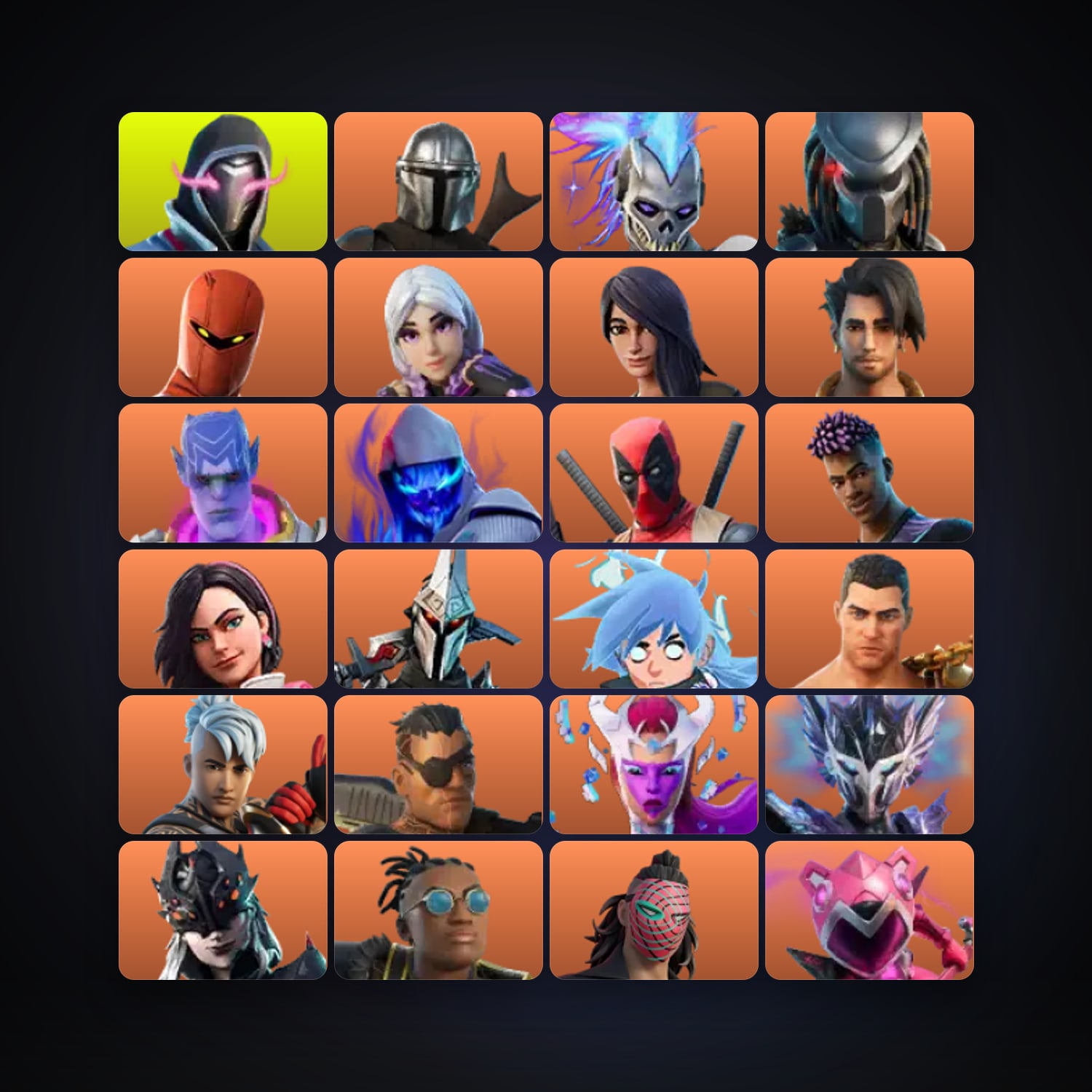 Fortnite account with Midas & Deadpool — 126 skins — 950 V-Bucks — lvl 1918 — HabibiAccounts