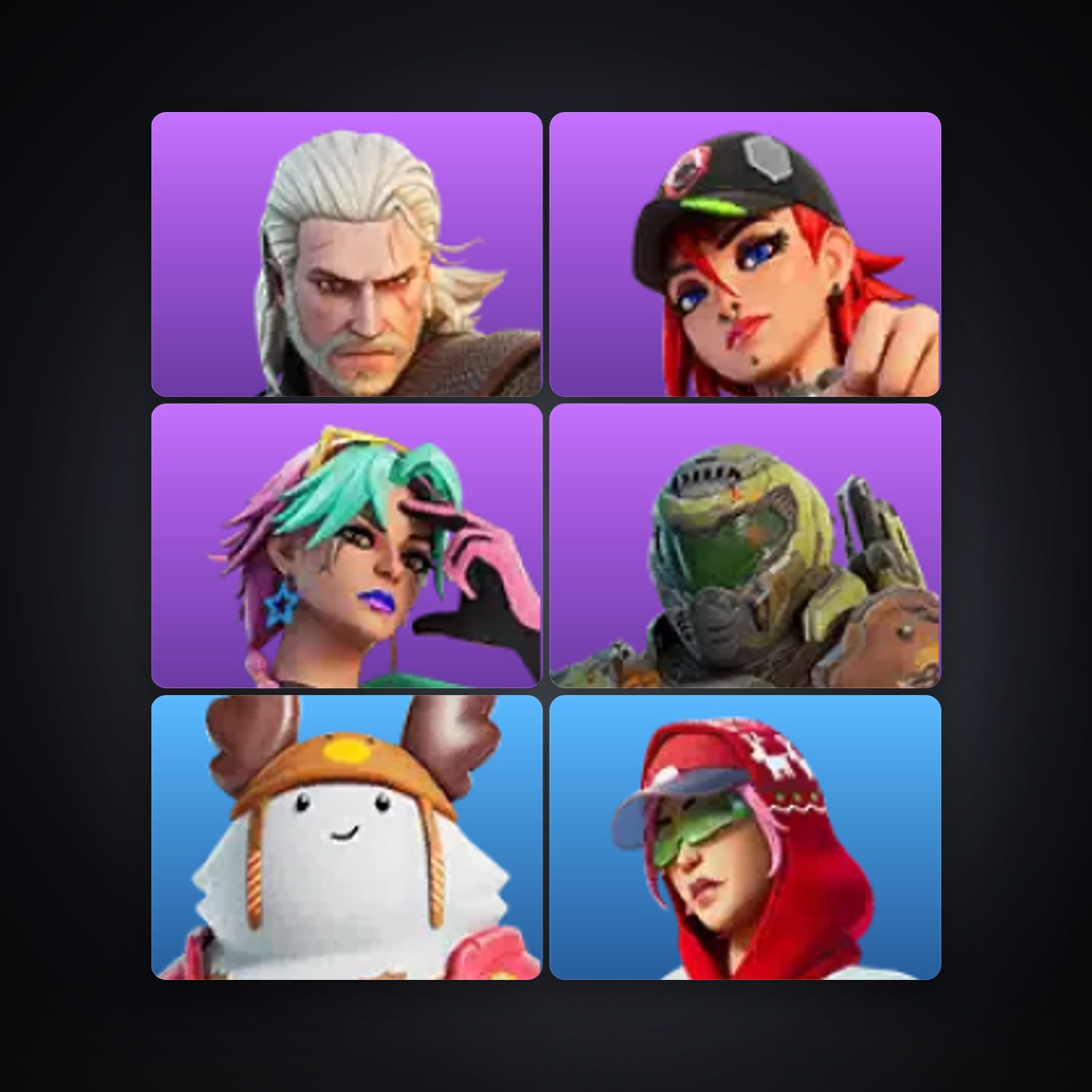 Fortnite account with Geralt of Rivia & Dusty — 6 skins — 50 V-Bucks — lvl 140 — HabibiAccounts