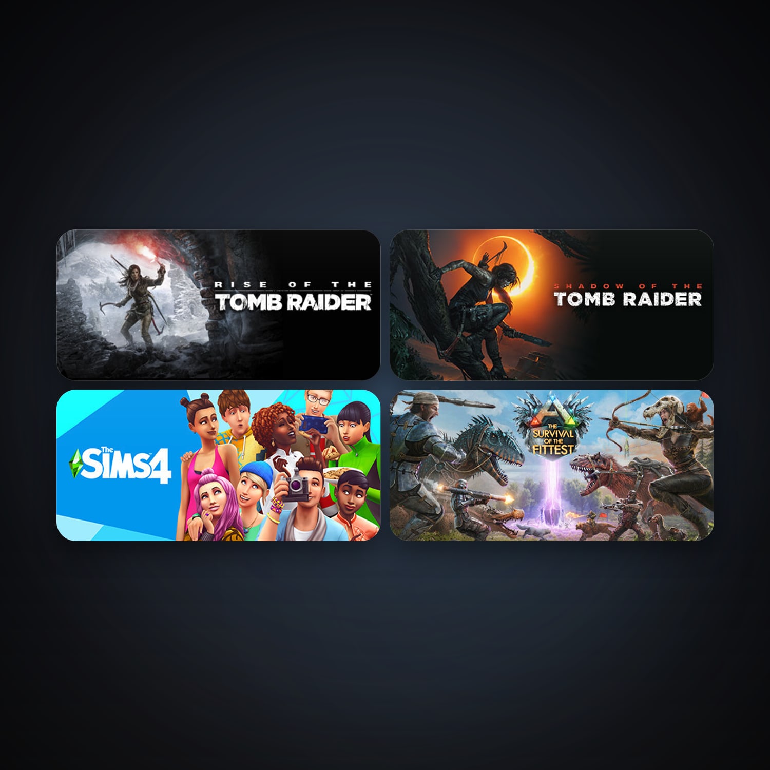 Rise of the Tomb Raider + ARK: The Survival Of The Fittest, 5 games, clean — HabibiAccounts