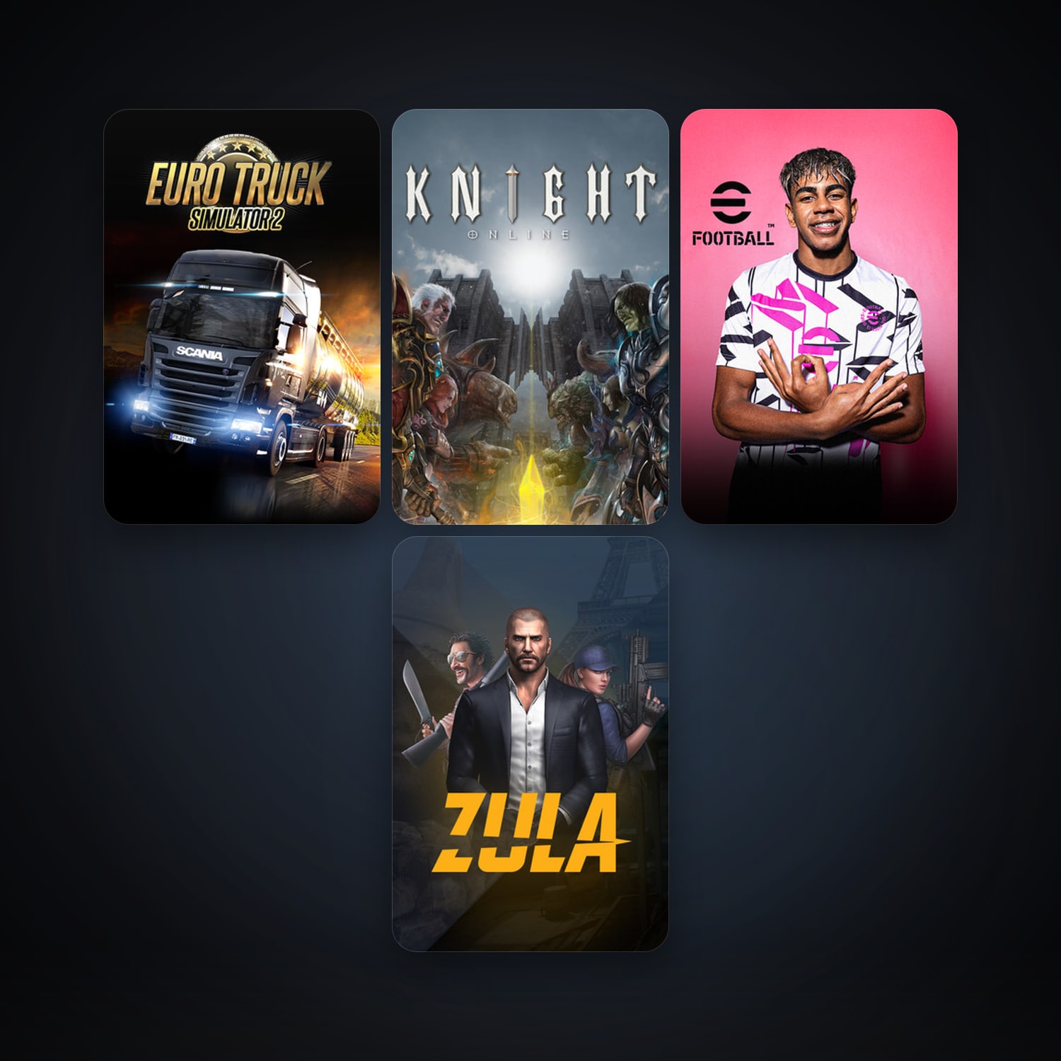 Free CS2 (No Prime) + Euro Truck Simulator 2, 8 games, clean — HabibiAccounts