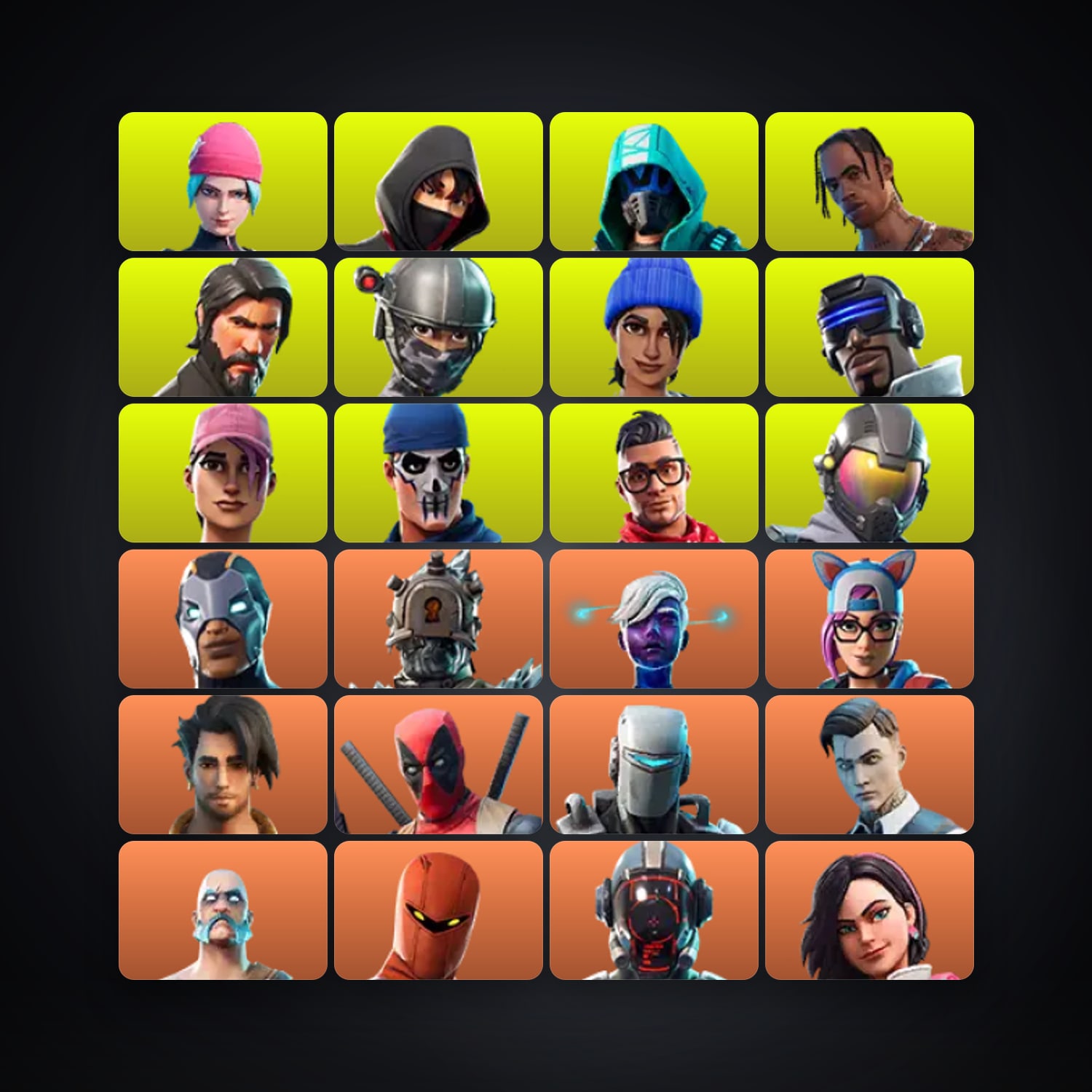 Fortnite account with Carbide & The Visitor — 217 skins — 400 V-Bucks — lvl 3122 — HabibiAccounts