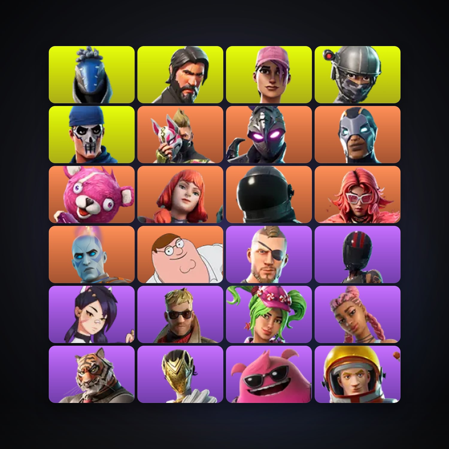 Fortnite account with Carbide & Drift — 44 skins — 350 V-Bucks — lvl 790 — HabibiAccounts