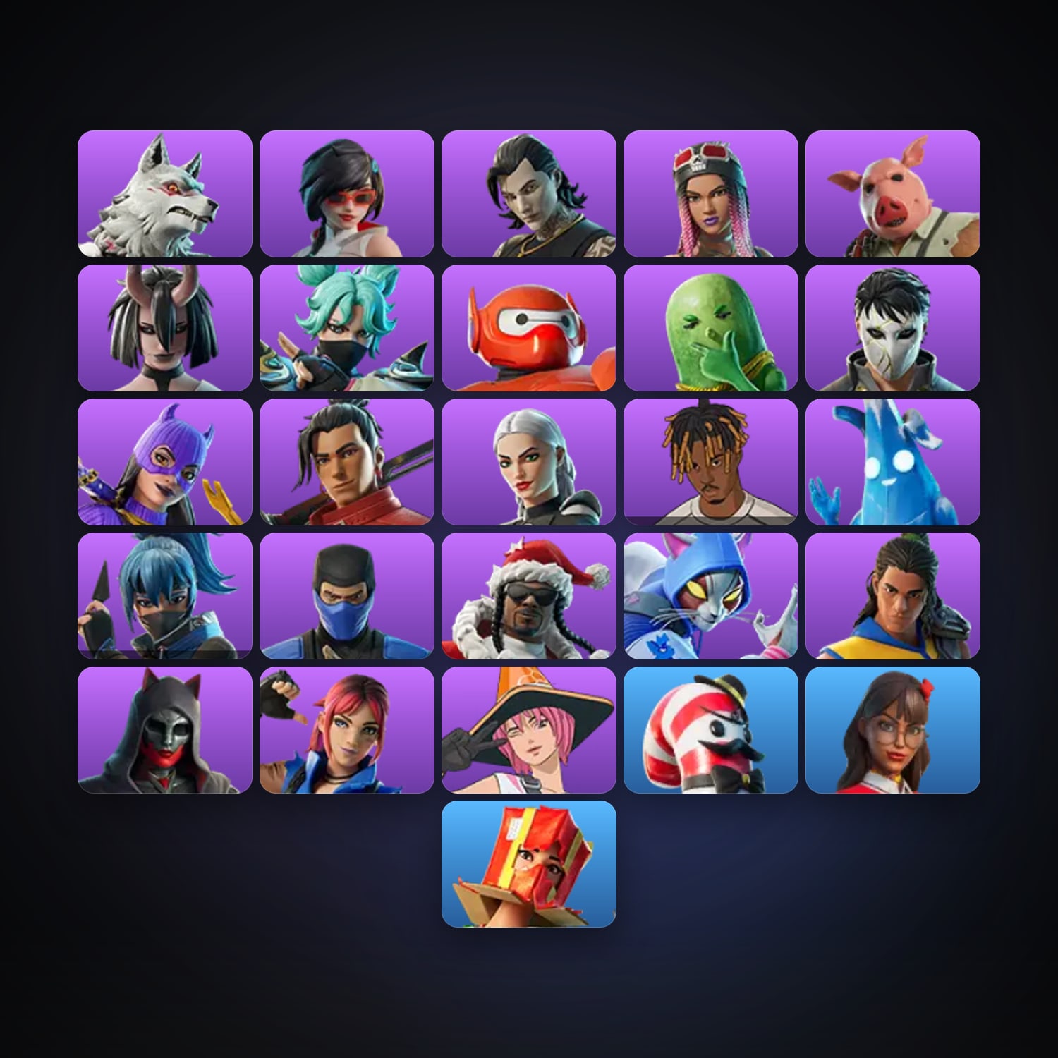 Fortnite account with Fletcher Kane & Apprentice Evie — 26 skins — 500 V-Bucks — lvl 725 — HabibiAccounts