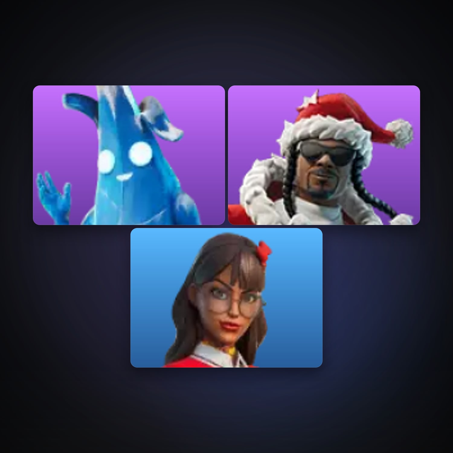 Fortnite account with Polar Peely & Santa Dogg — 3 skins — 300 V-Bucks — lvl 157 — HabibiAccounts