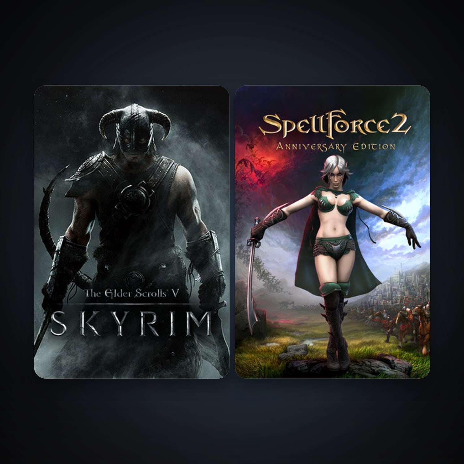 SpellForce 2 - Anniversary Edition + The Elder Scrolls V: Skyrim, 2 games, clean — HabibiAccounts