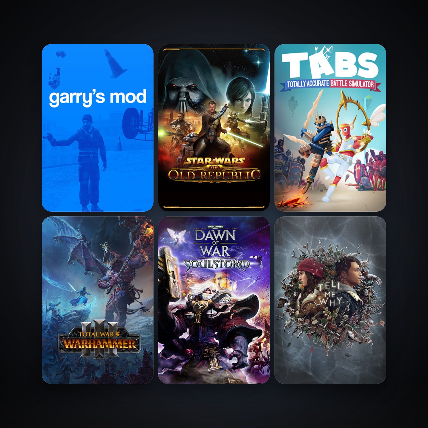 Garry's Mod + Warhammer 40,000: Dawn of War - Game of the Year Edition, 32 games, clean — HabibiAccounts
