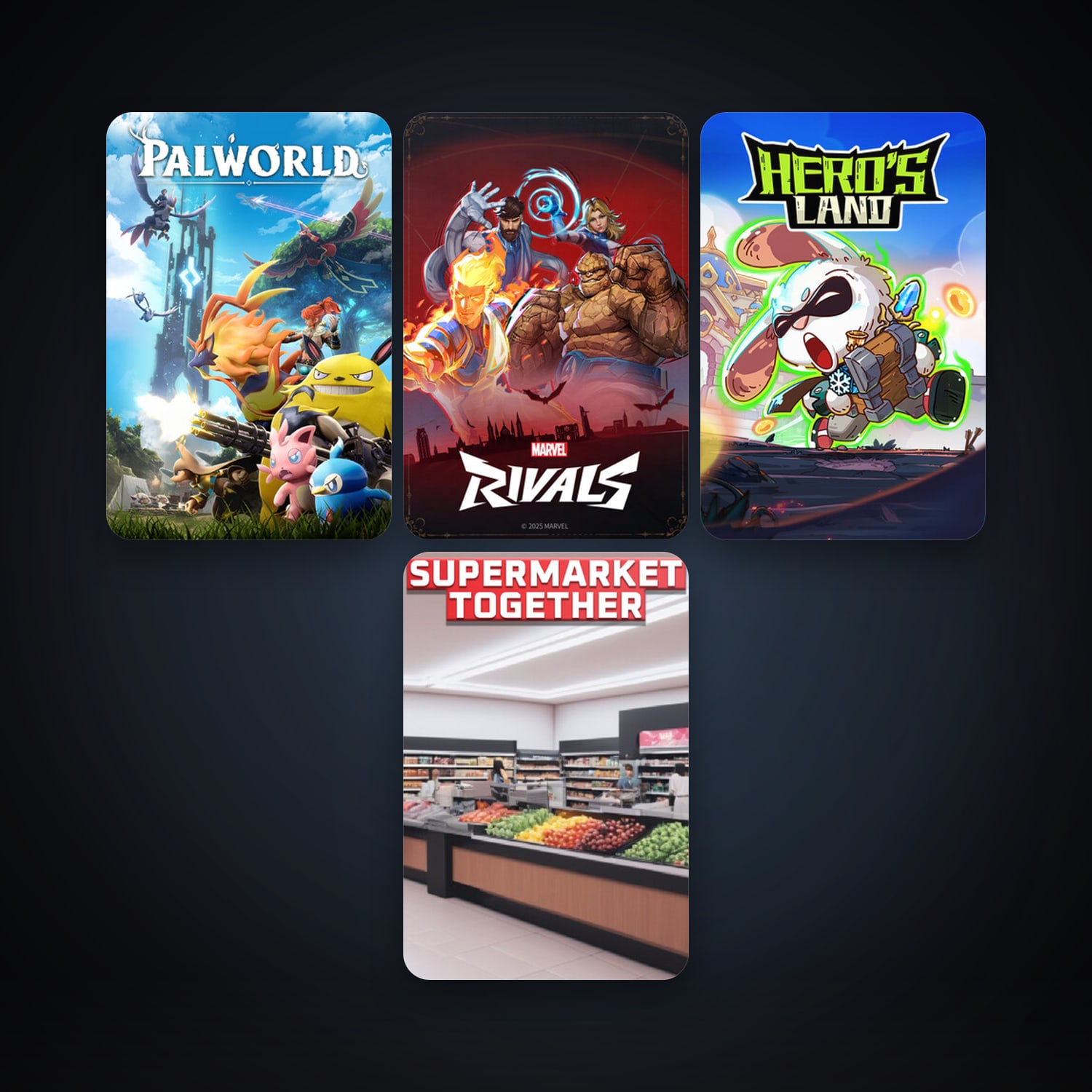 Steam account: Palworld + Hero's Land, 9 games, clean — HabibiAccounts