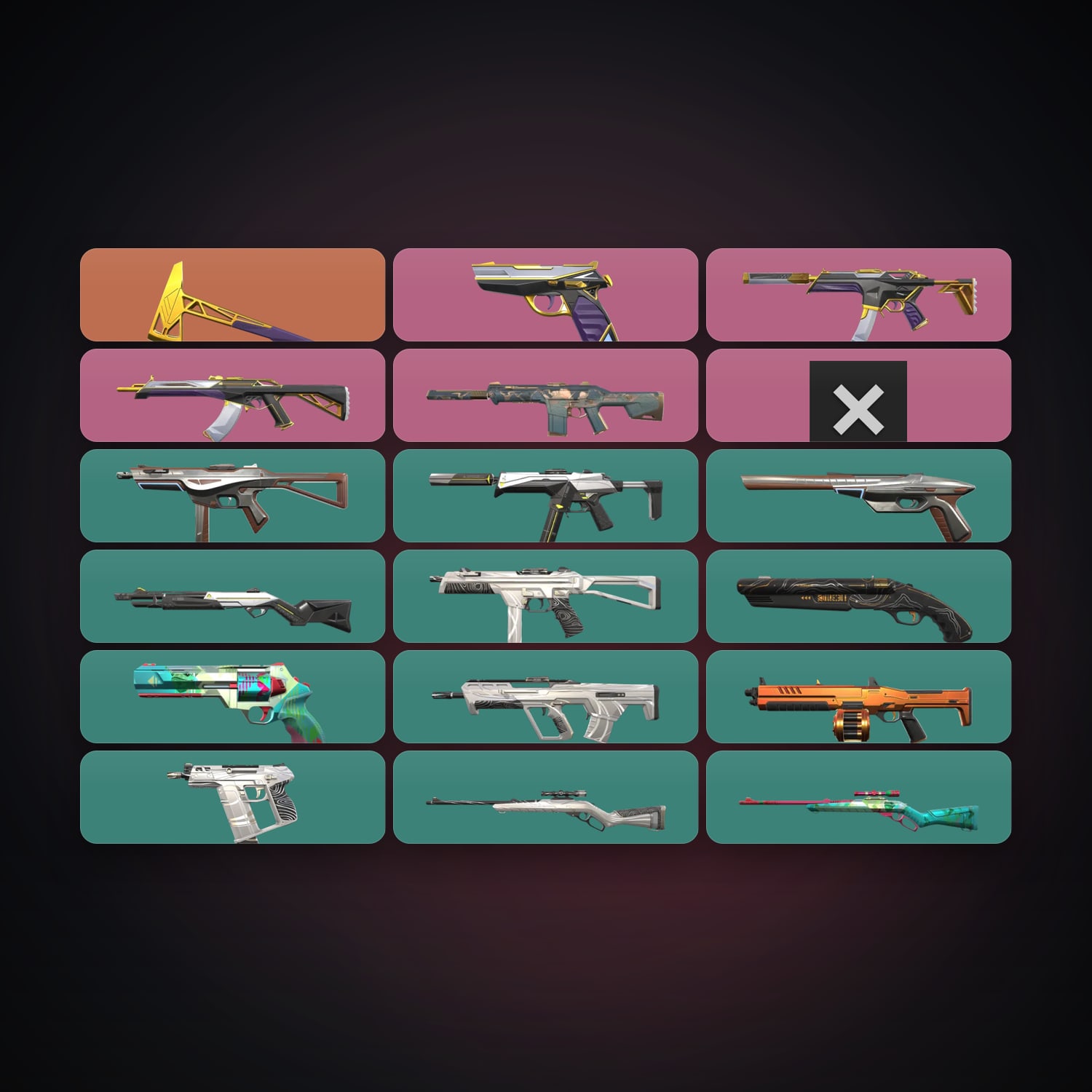 EU Silver 1 locker — 1 knives, 18 skins, lvl 21 — HabibiAccounts
