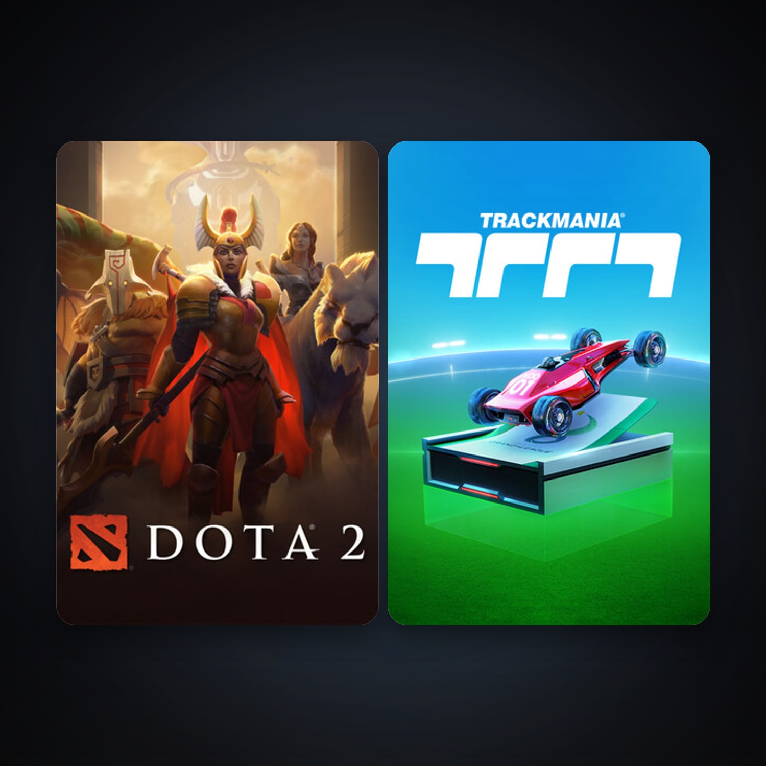Dota 2 + Trackmania, 5 games, clean — HabibiAccounts