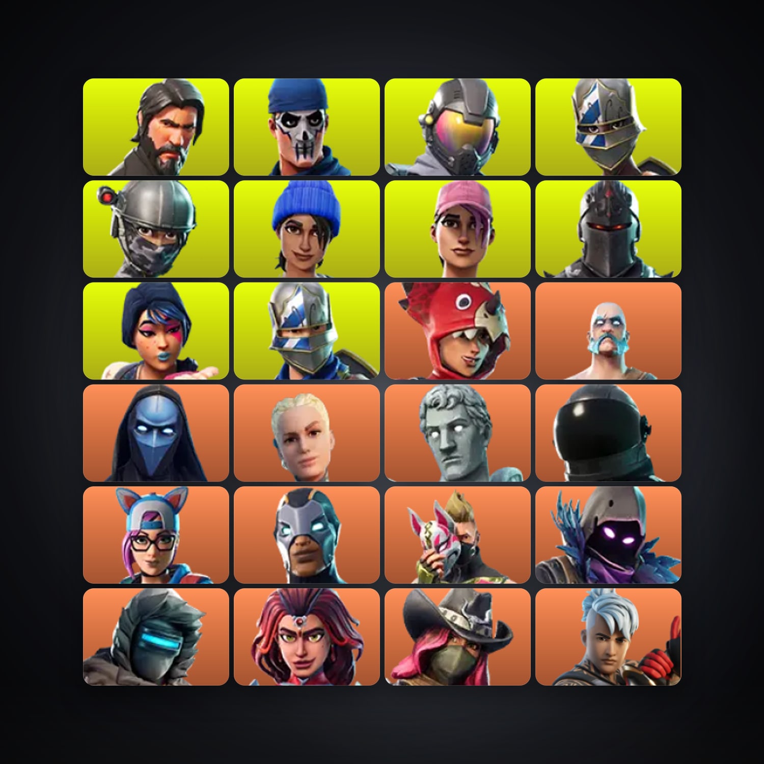 Fortnite account with Raven & Carbide — 61 skins — 450 V-Bucks — lvl 566 — HabibiAccounts
