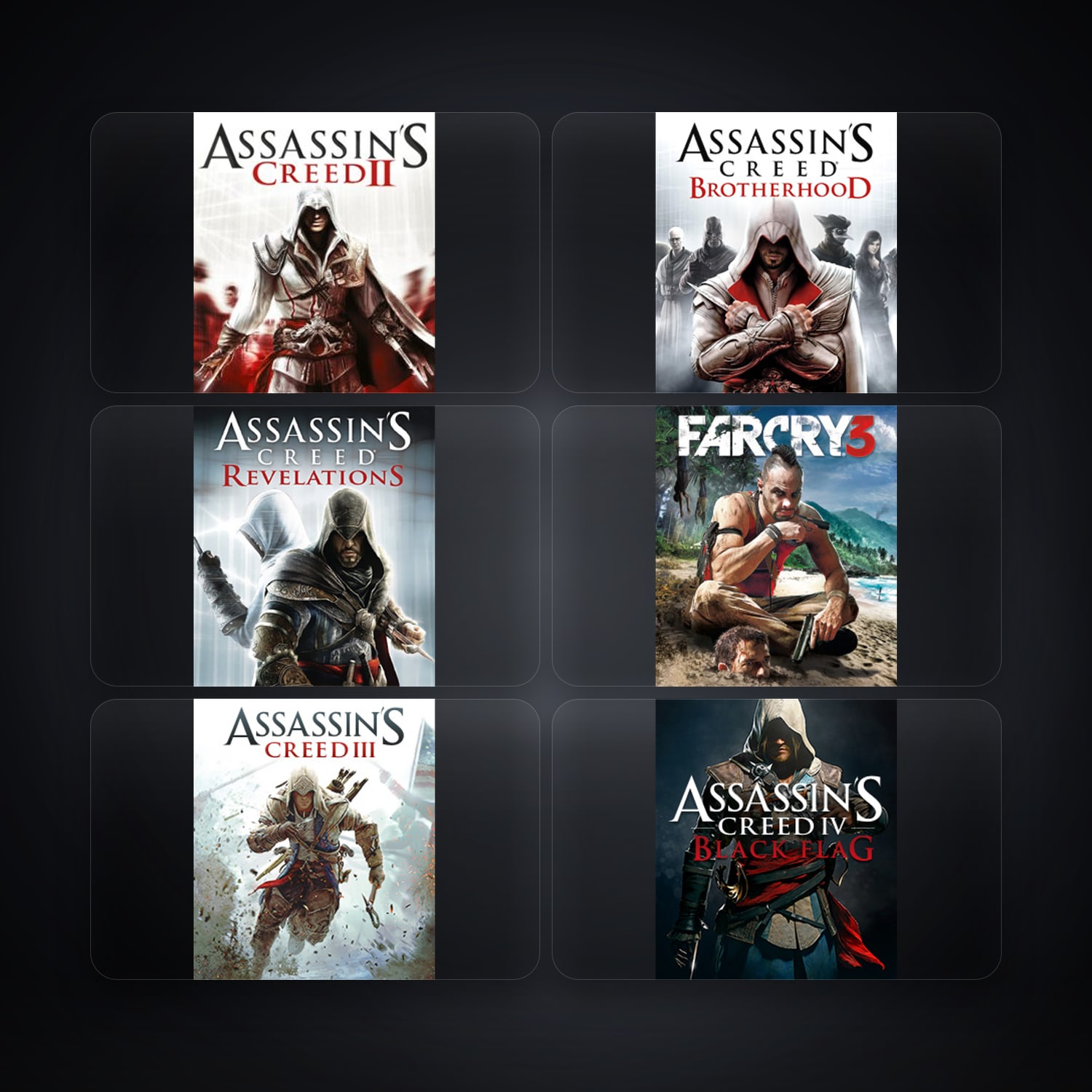 Ubisoft account — Assassin's Creed II + Assassin's Creed Brotherhood — FR — 8 games — HabibiAccounts