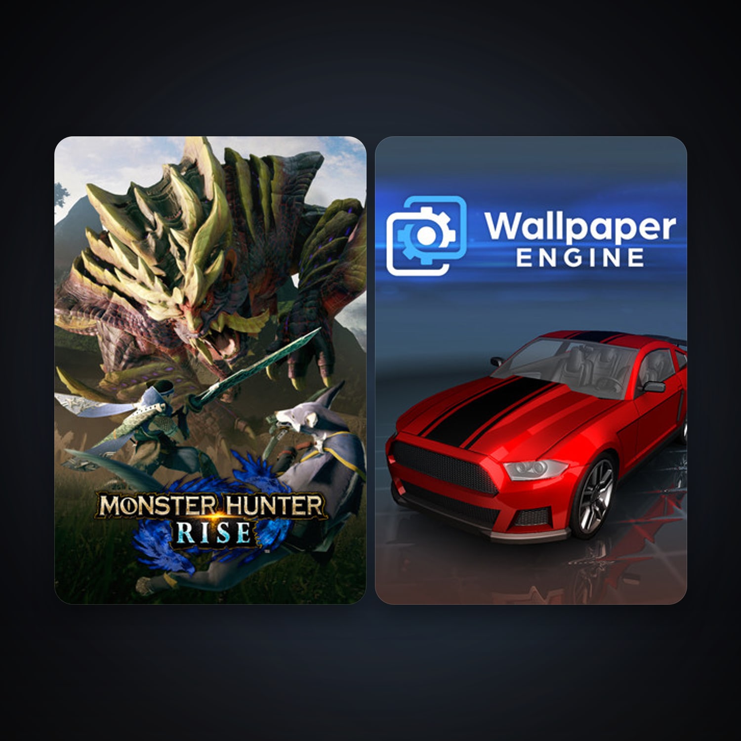 Steam account: Wallpaper Engine + MONSTER HUNTER RISE, 6 games, clean — HabibiAccounts